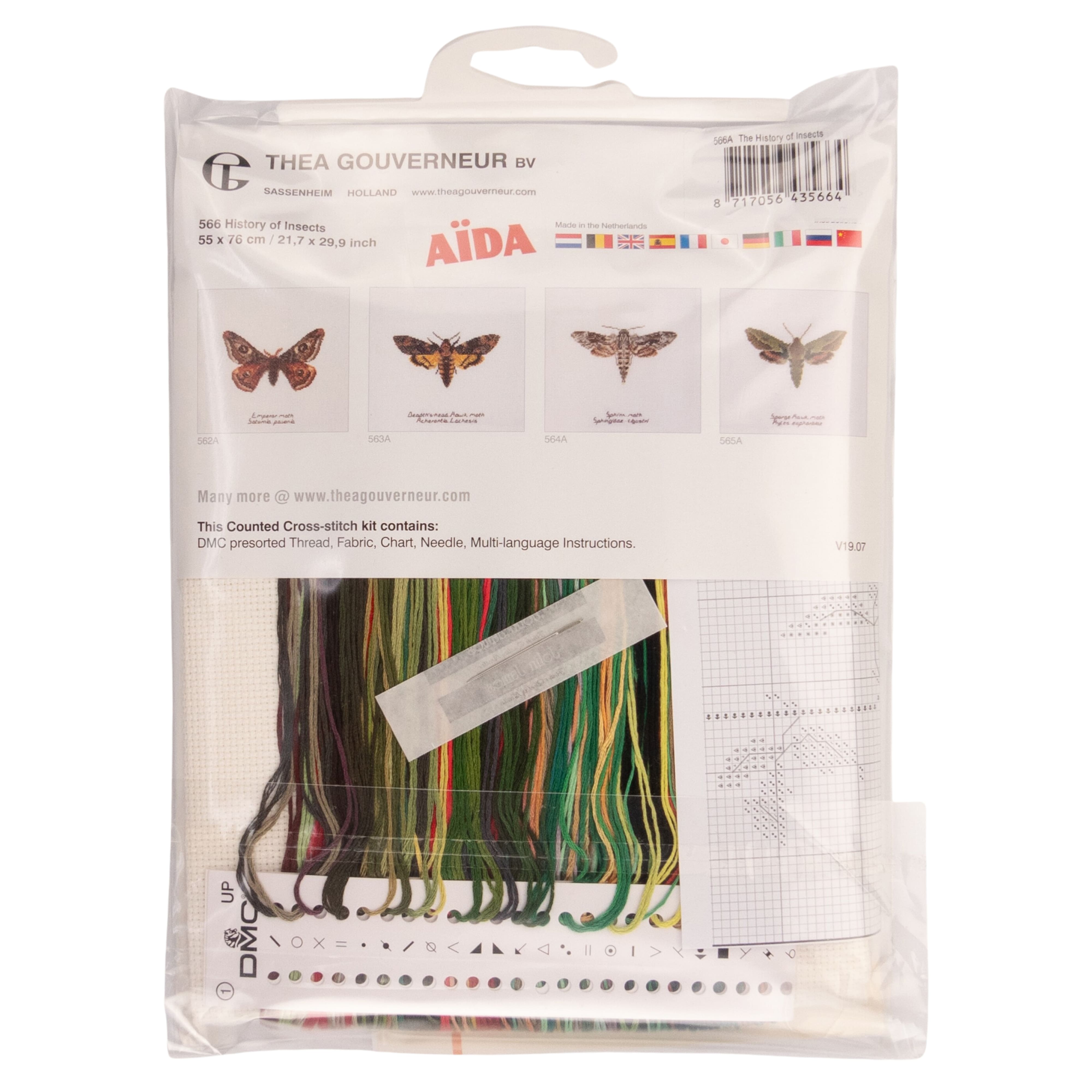 Thea Gouverneur Since 1959® Insects Counted Cross Stitch Kit
