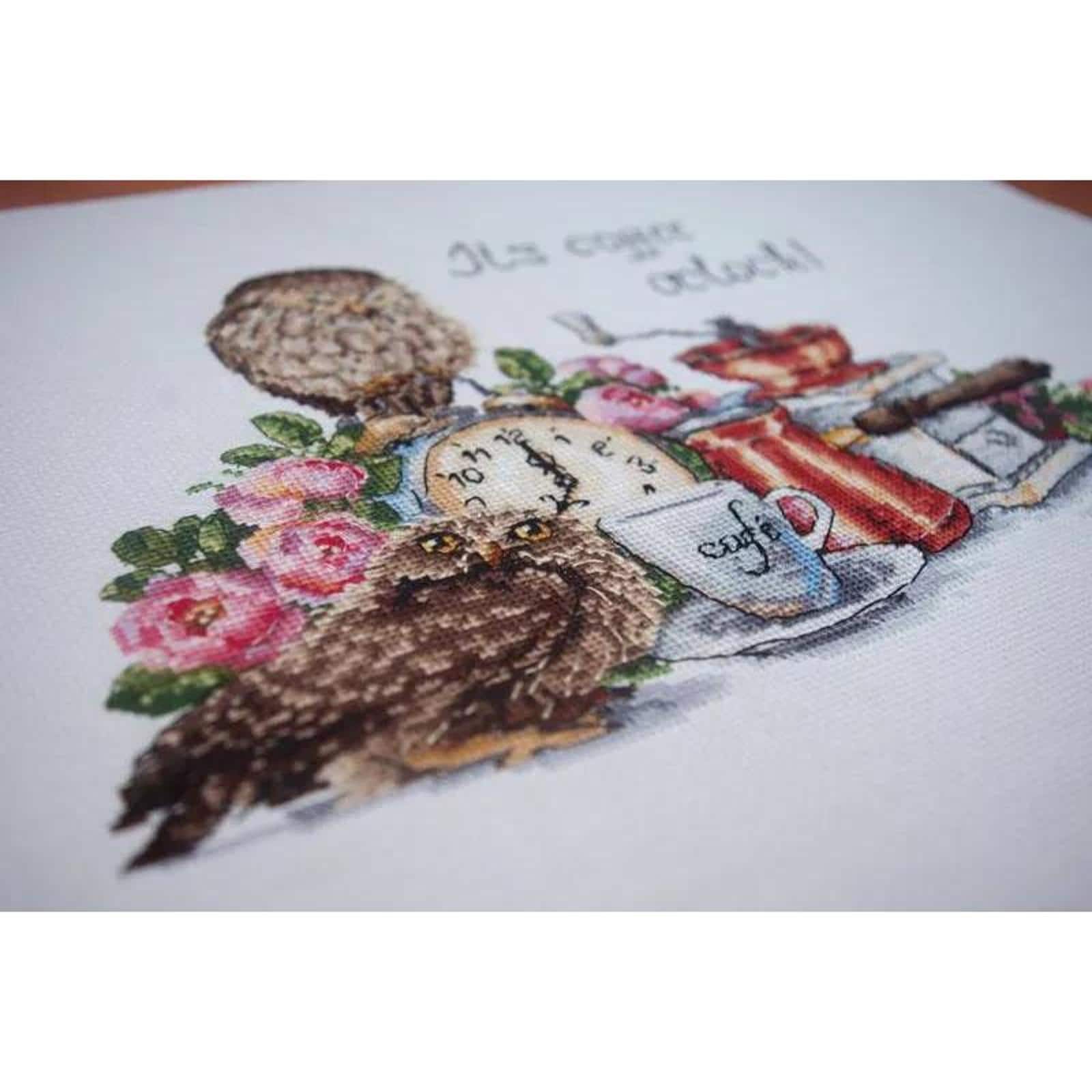 Merejka® It's Coffee O'clock Counted Cross Stitch Kit