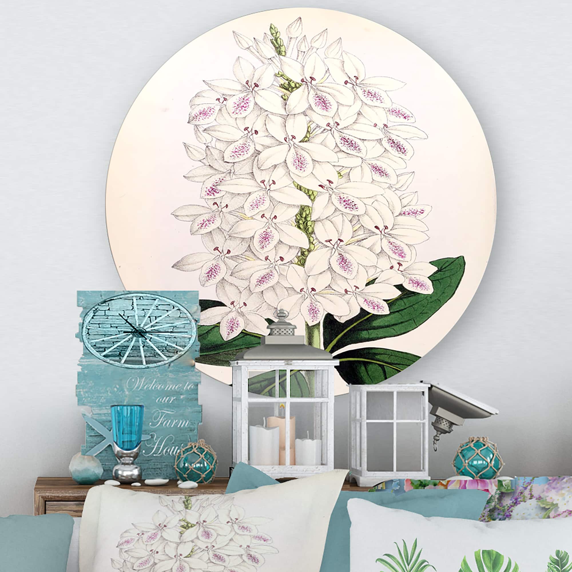 Designart - Vintage White Orchid III