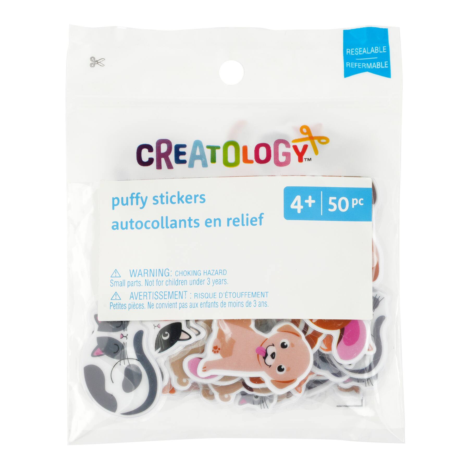 Cat & Dog Puffy Stickers by Creatology™