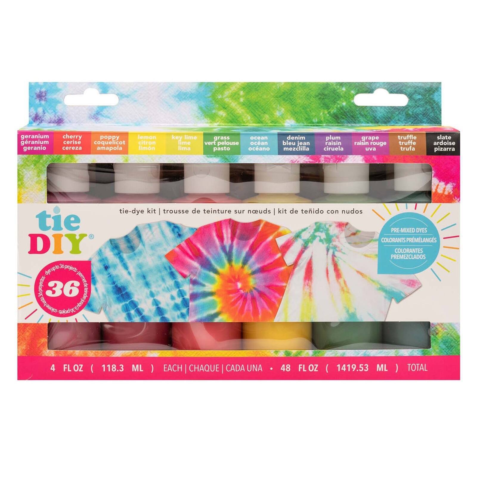American Crafts™ Bright Colors Medium Tie Dye Kit