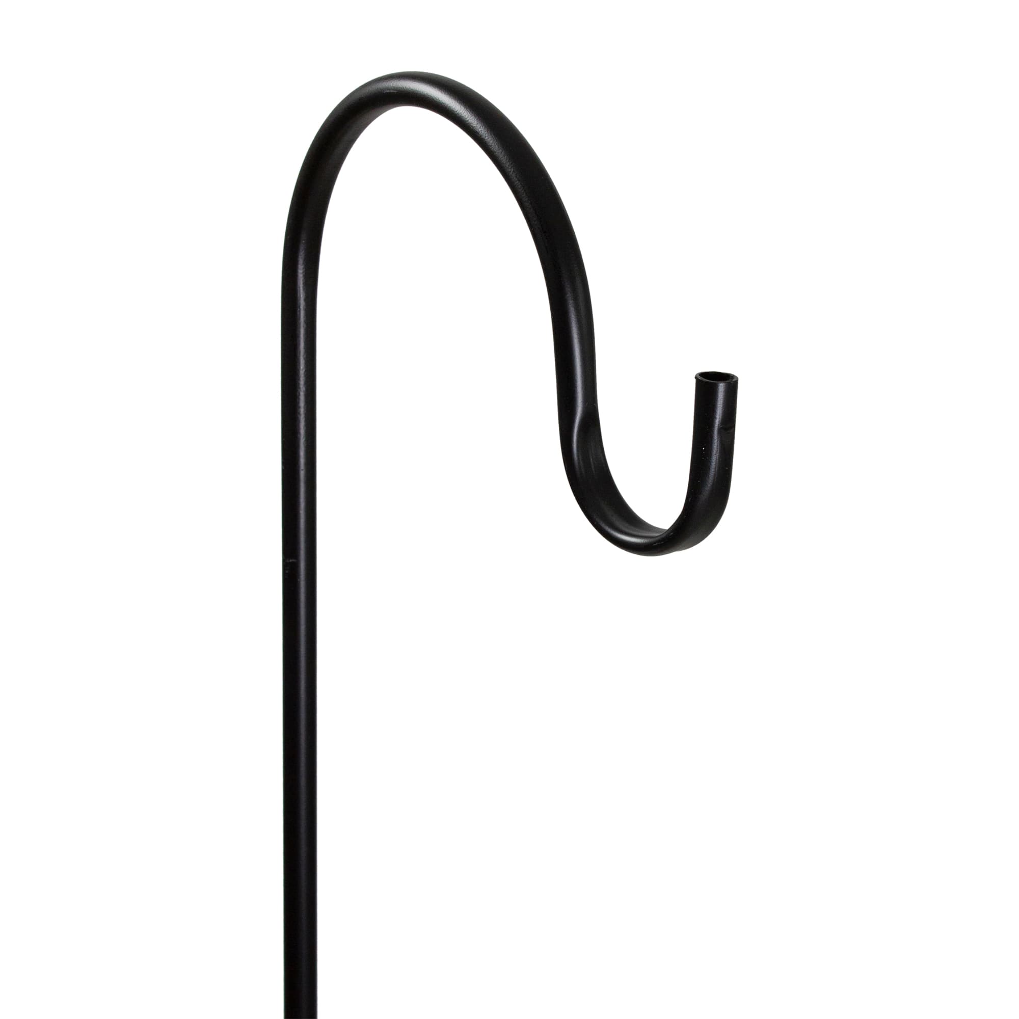 48" Black Metal Shepherd's Hook Garden Stake