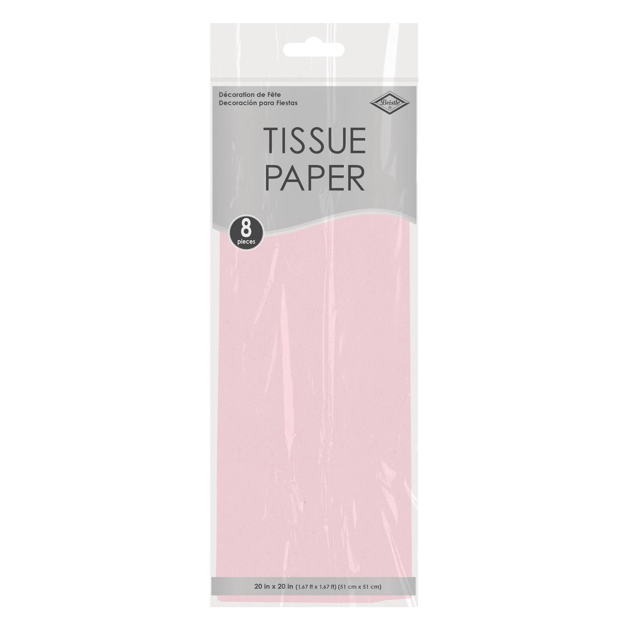 Beistle 20" x 20" Tissue Paper Sheets, 12 Packs of 8
