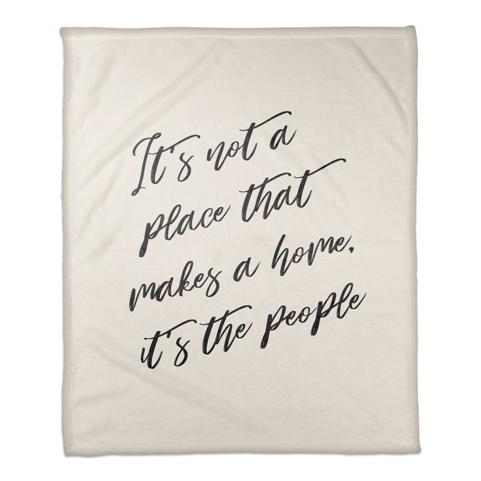 50" x 60" Makes a Home Coral Fleece Throw Blanket