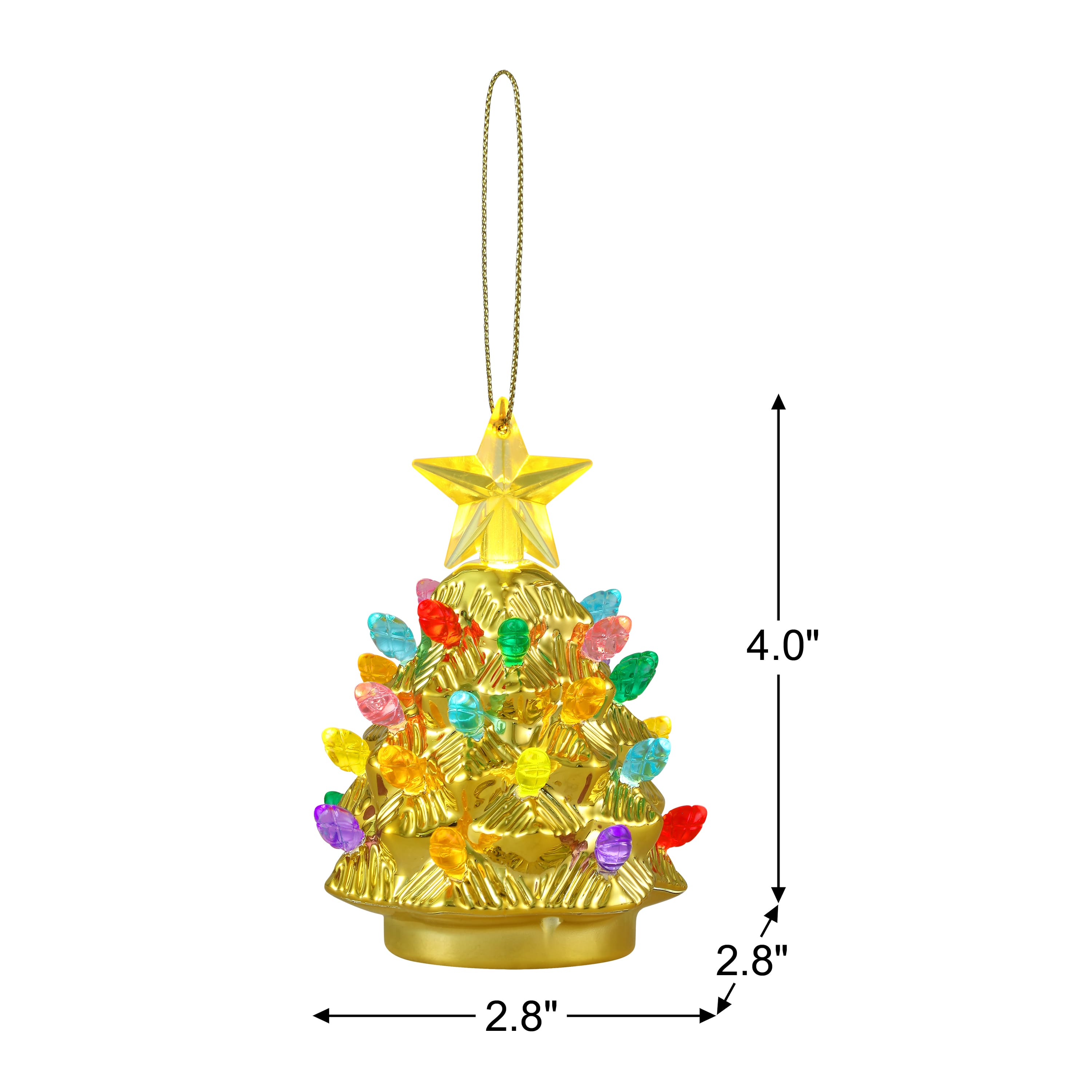 Mr. Christmas 4" Electroplated Shatterproof Tree Ornament