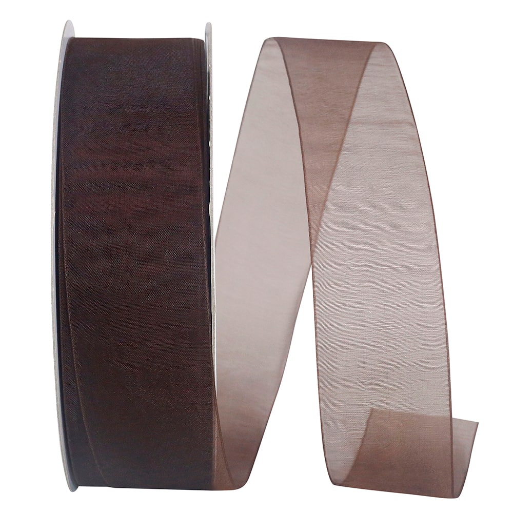 JAM Paper 1.5" x 100yd. Sheer Chiffon Mono Ribbon