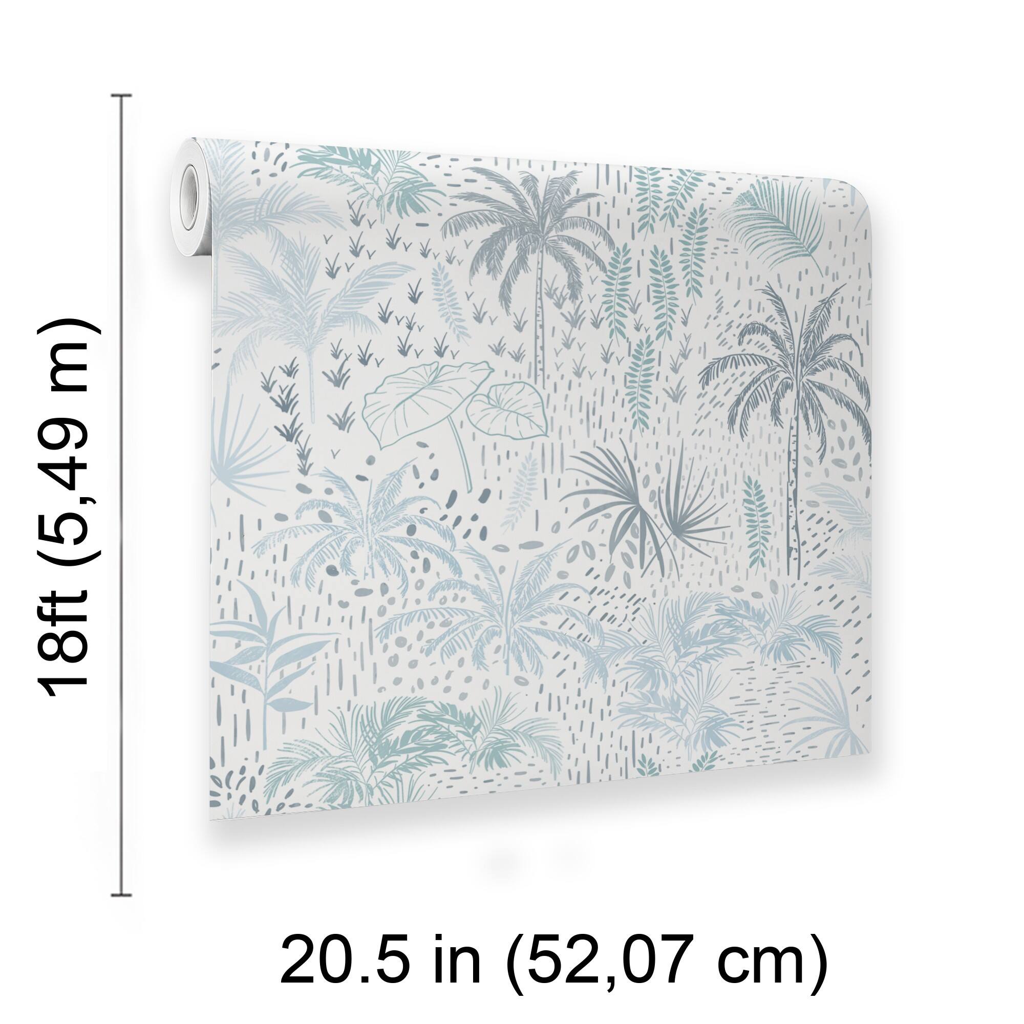 Designs Direct Etched Tropic Peel & Stick Wallpaper