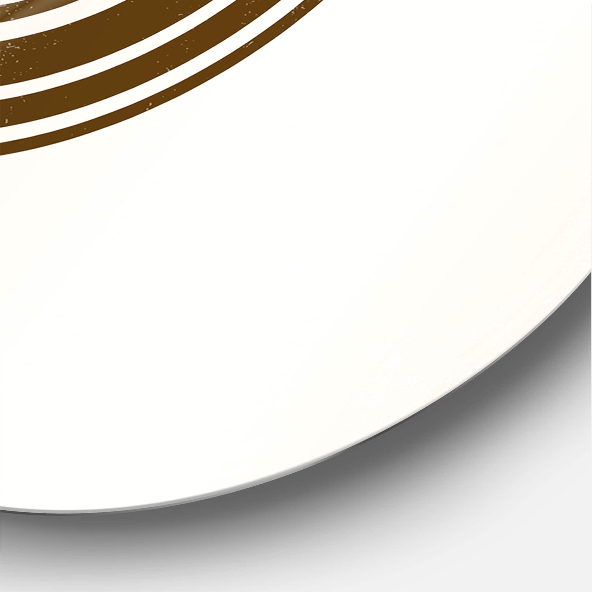 Designart - Abstract Sun Moon Leaves III