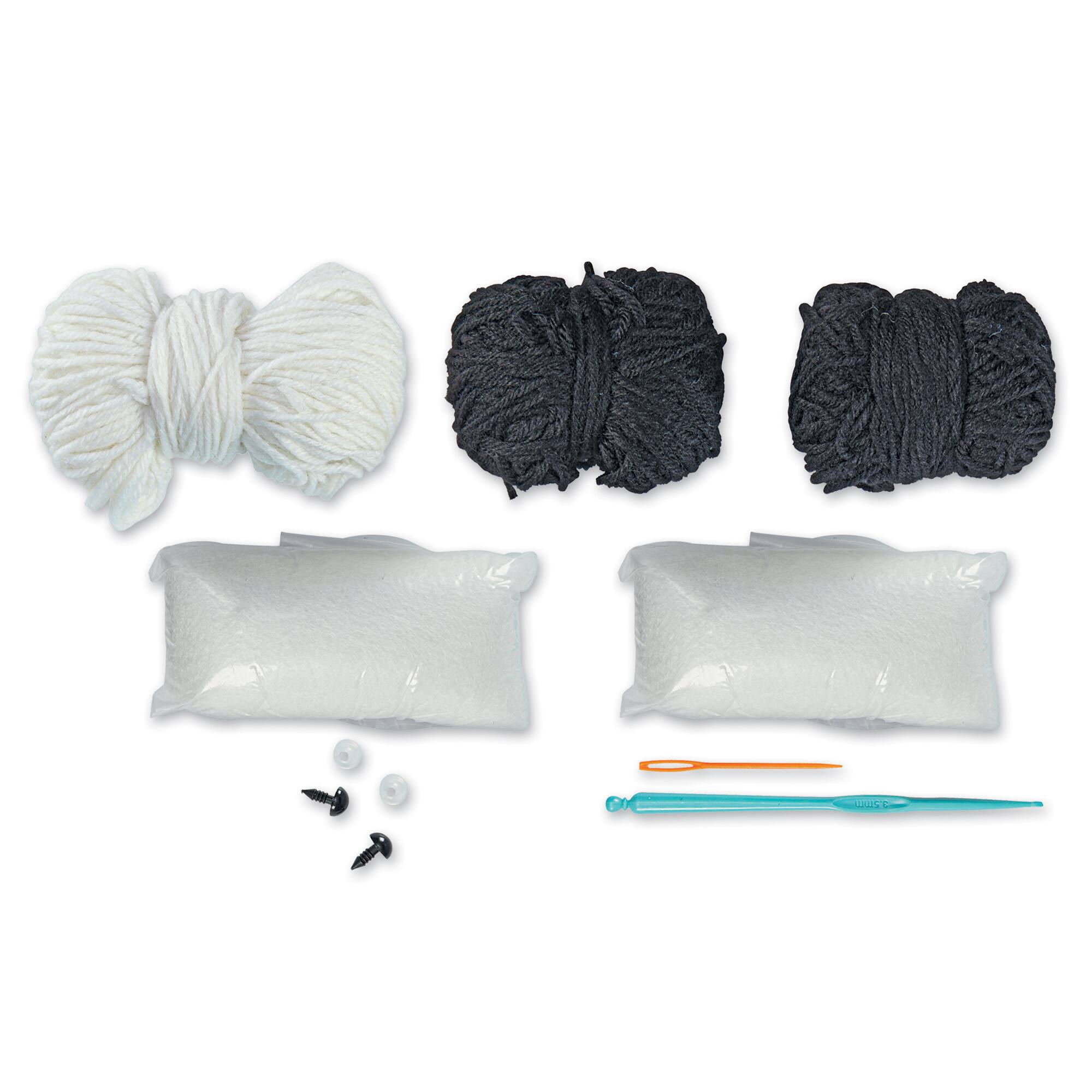 6 Pack: Intermediate Zebra Amigurumi Crochet Kit by Loops & Threads®