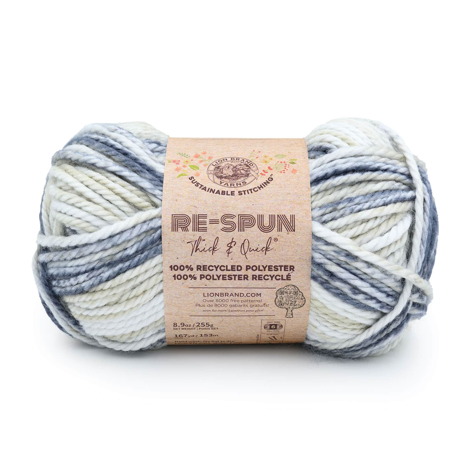 Lion Brand® Re-Spun Thick & Quick® Print Yarn