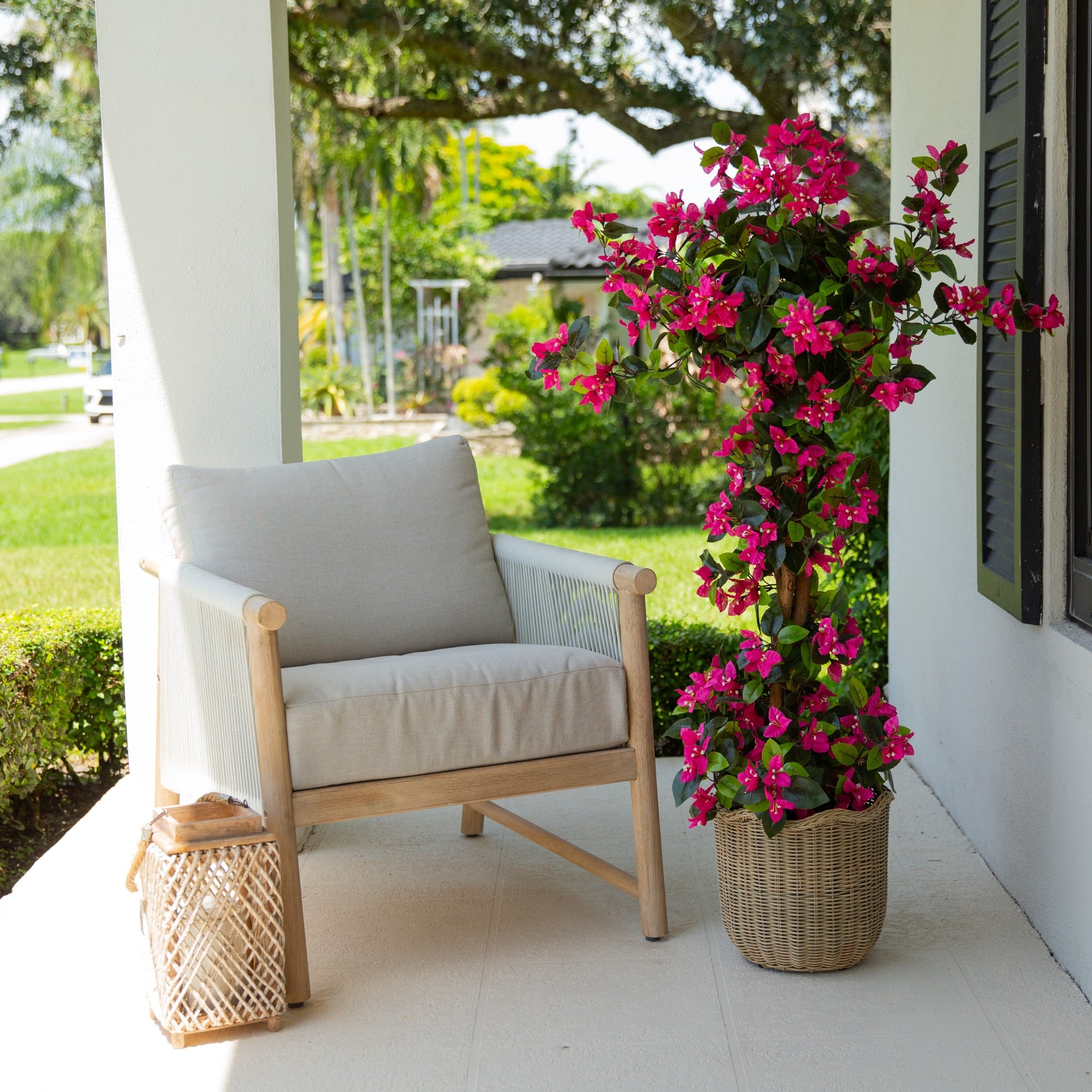 4ft. UV Resistant Artificial Spiral Bougainvillea Tree (Indoor/Outdoor)