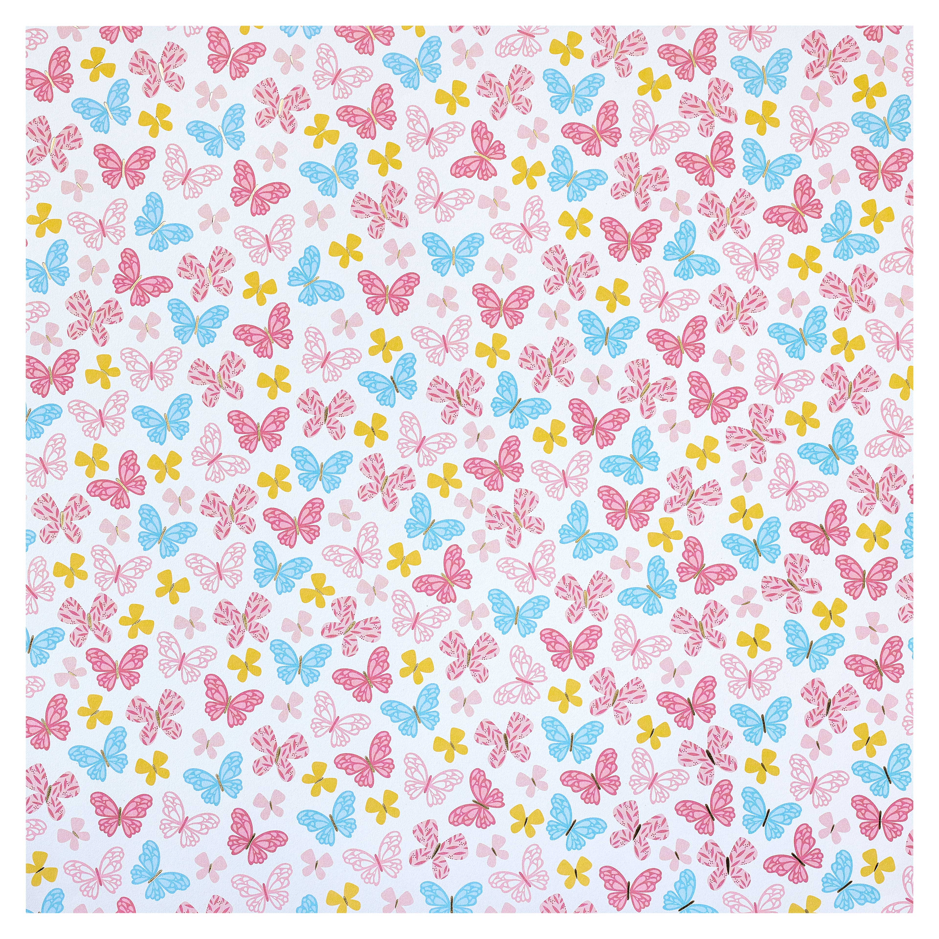 24 Pack: Butterfly Paper by Recollections™, 12" x 12"