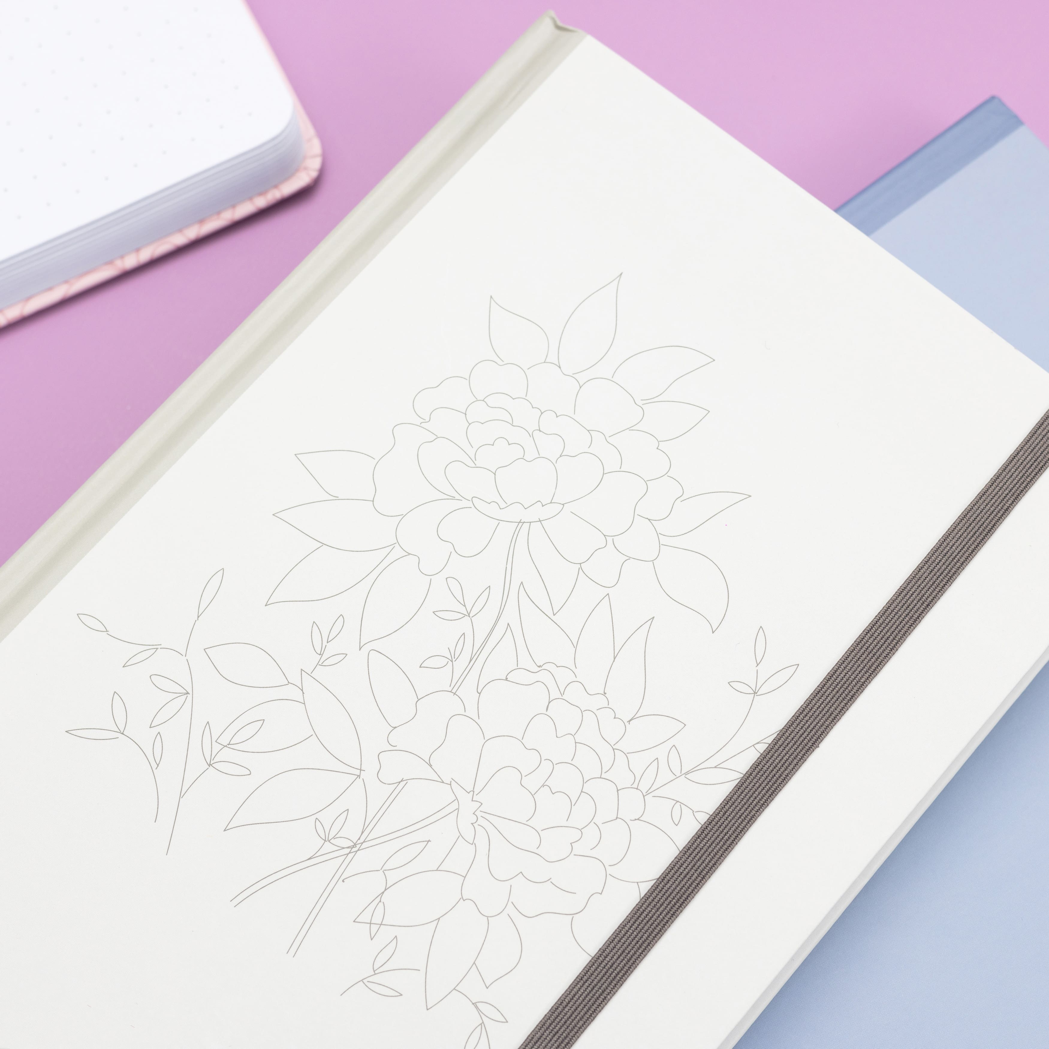 American Crafts™ 6" x 8.25" Linework Dot Grid Perfect Point Bound Planner, 120 Sheets