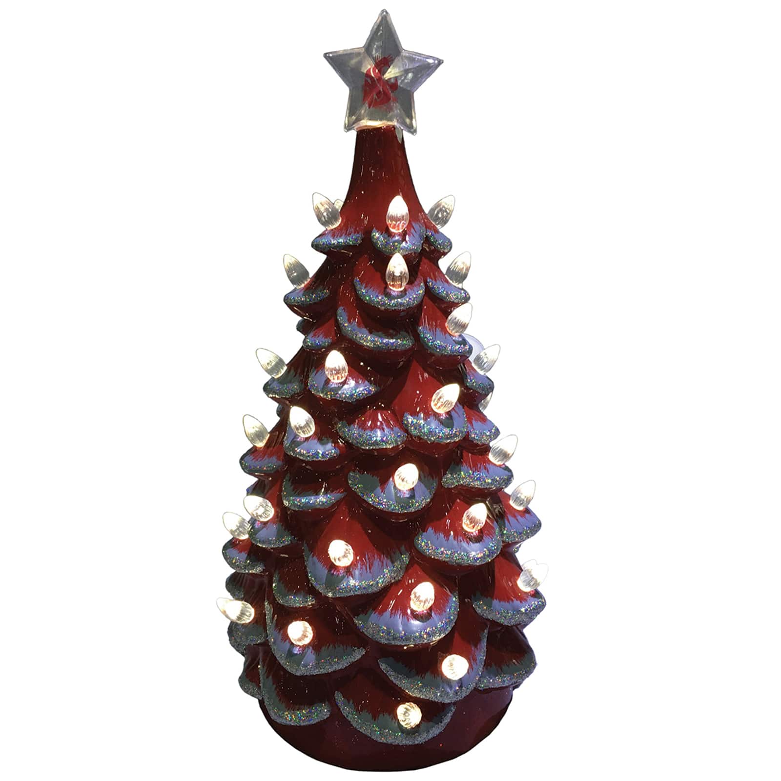 Santa's Workshop 14" NCAA College Team Ceramic LED Christmas Tree