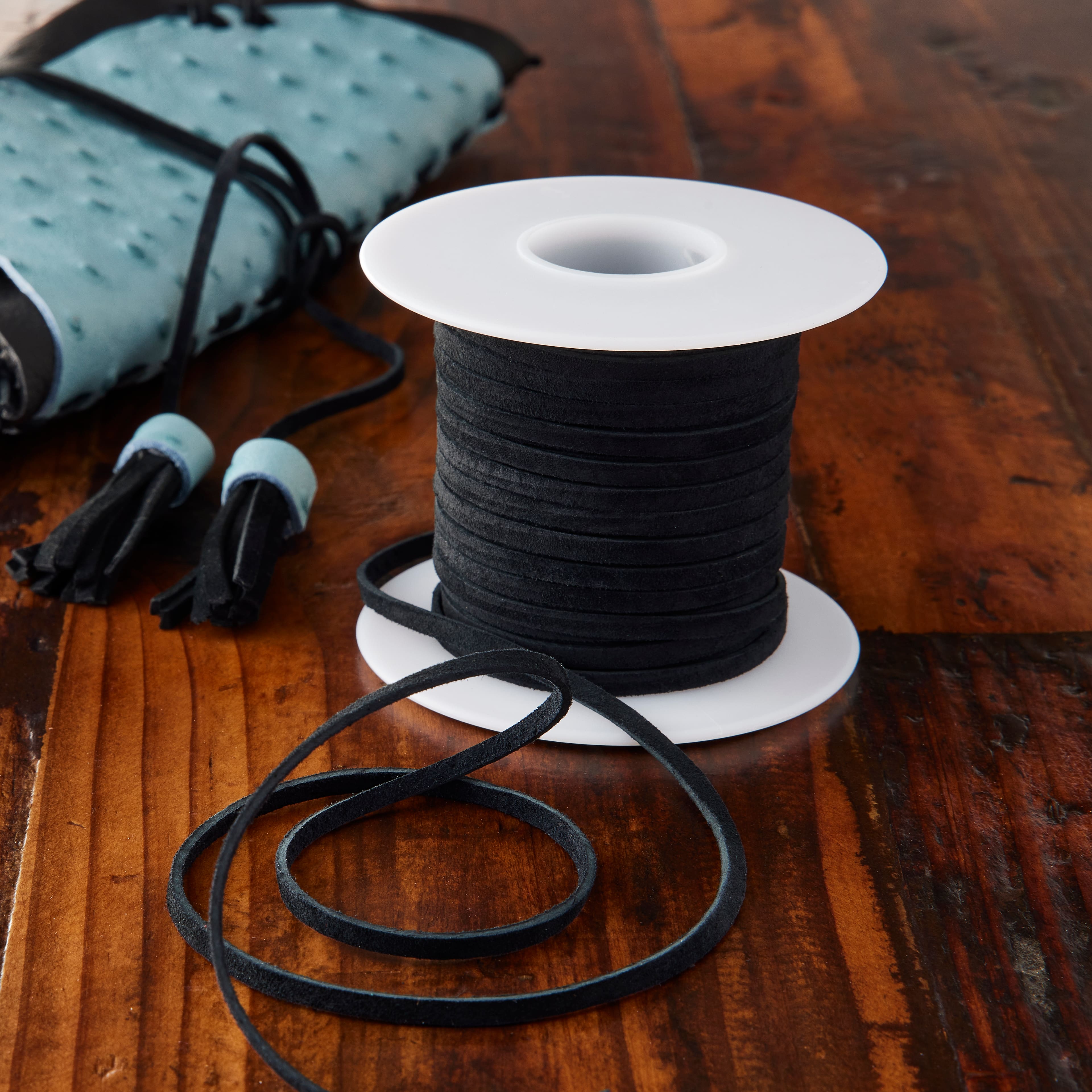 6 Pack: 1/8" Suede Leather Lace Trim by ArtMinds™