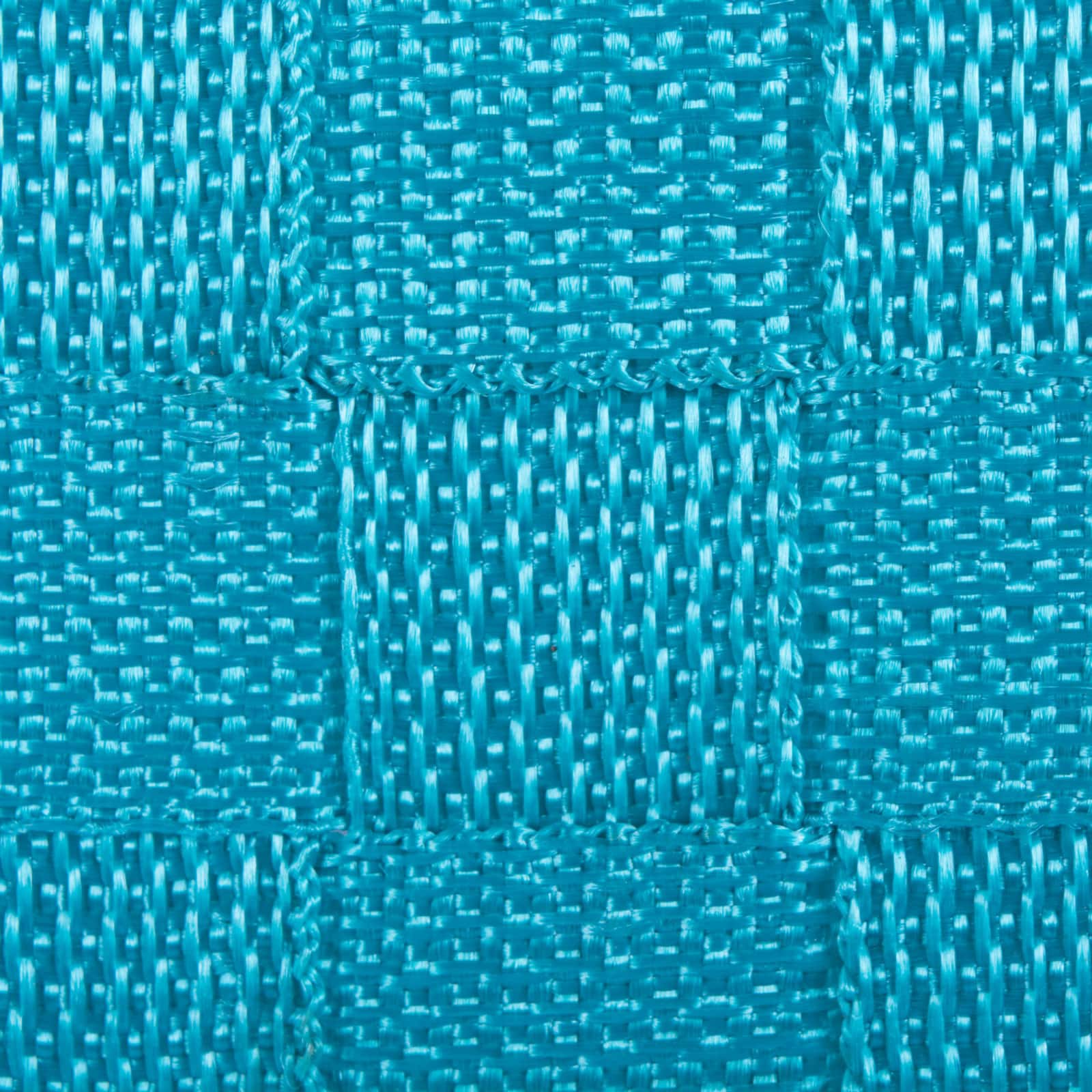 Teal Nylon Trapezoid Basket Weave Bin Set