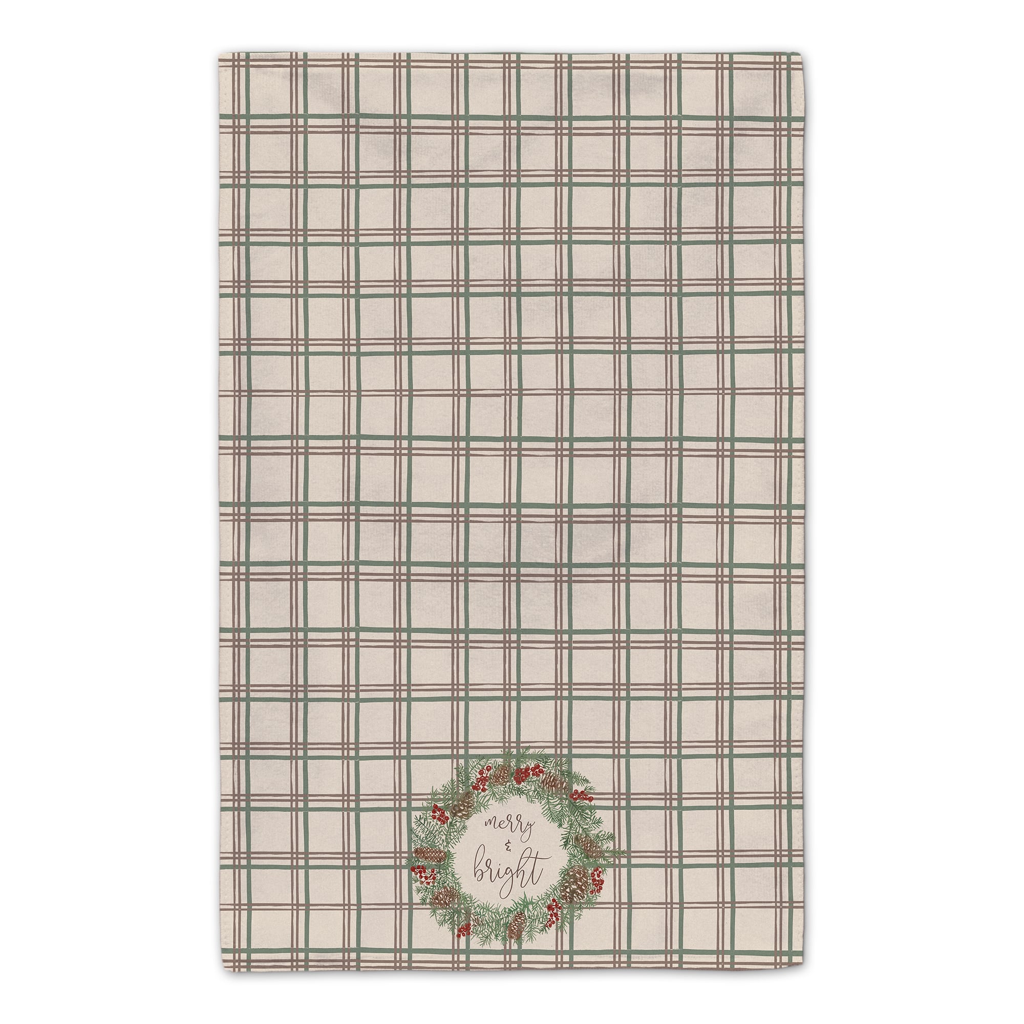 Merry & Bright Plaid Tea Towel Set