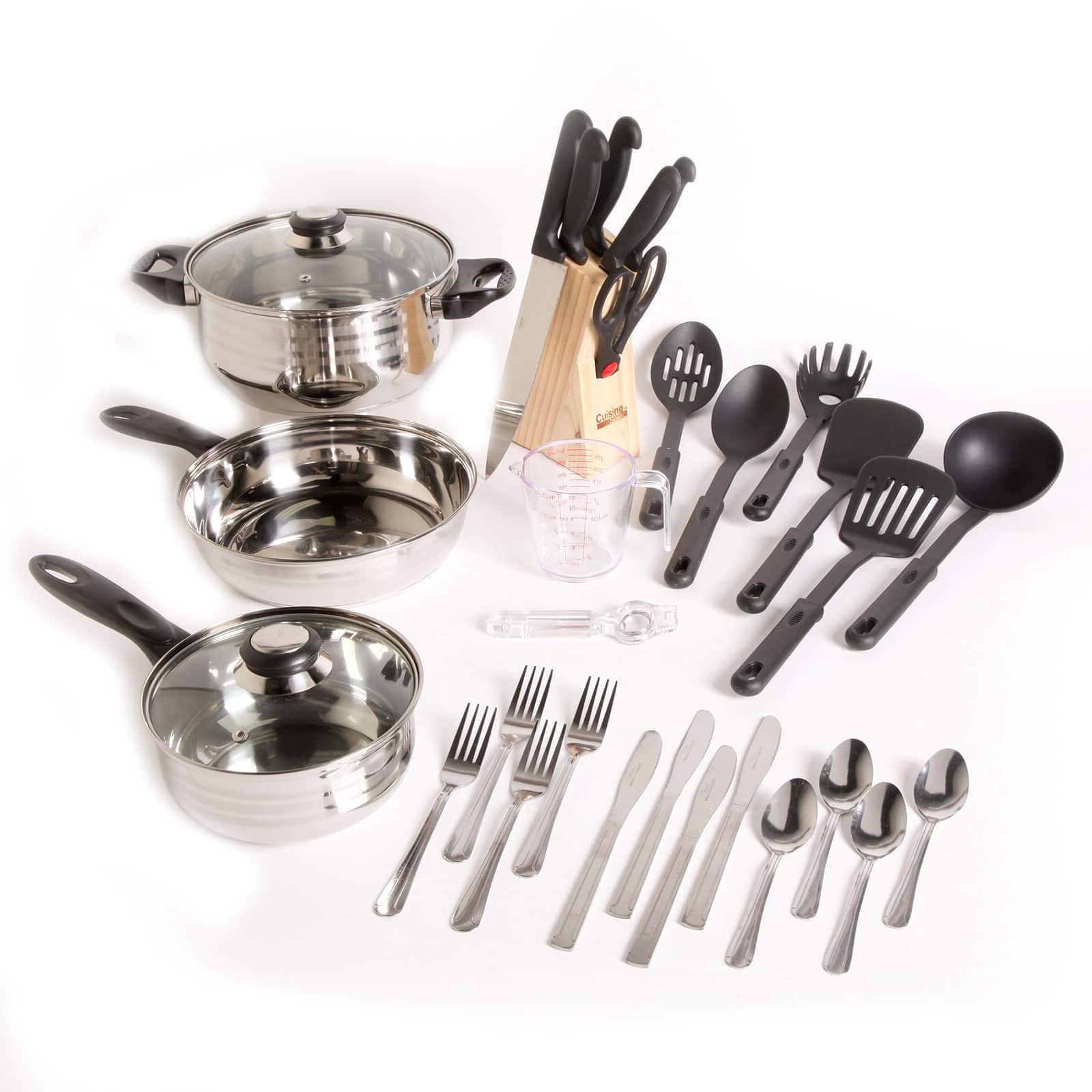 Gibson® Total Kitchen Lybra 32-Piece Cookware Combo Set