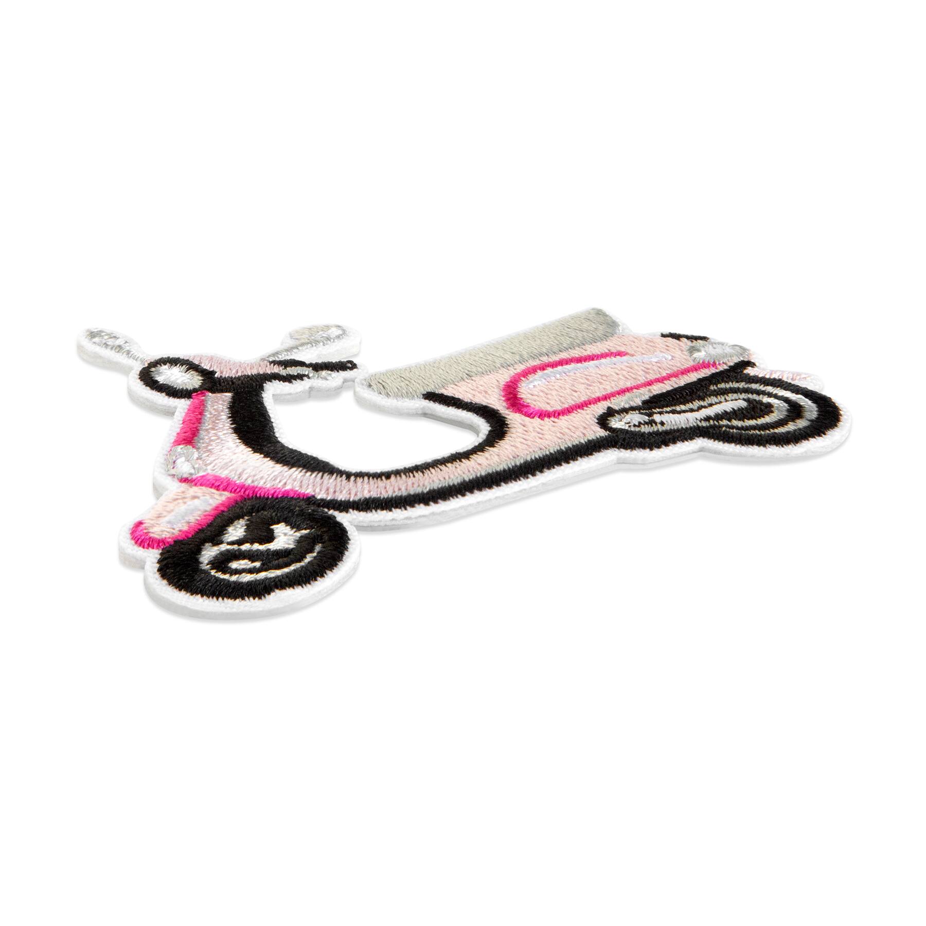 Iron-On & Adhesive Pink Vespa Patch by Make Market®