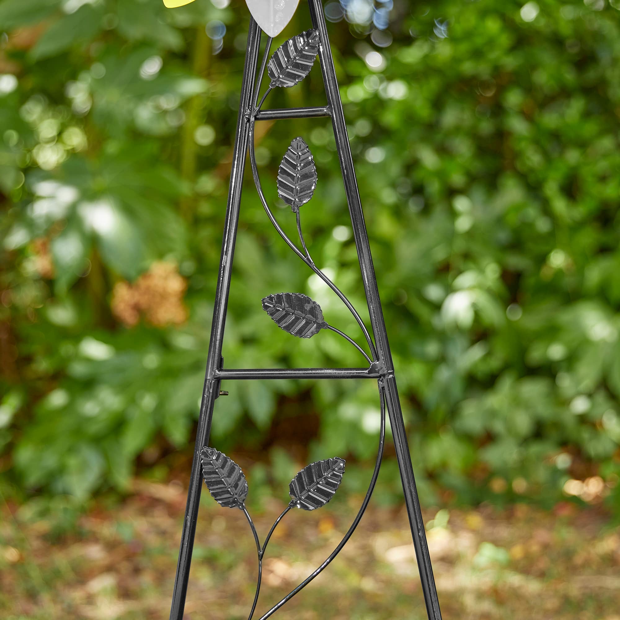 Glitzhome® 44" Metal Flower Wind Spinner Garden Stake