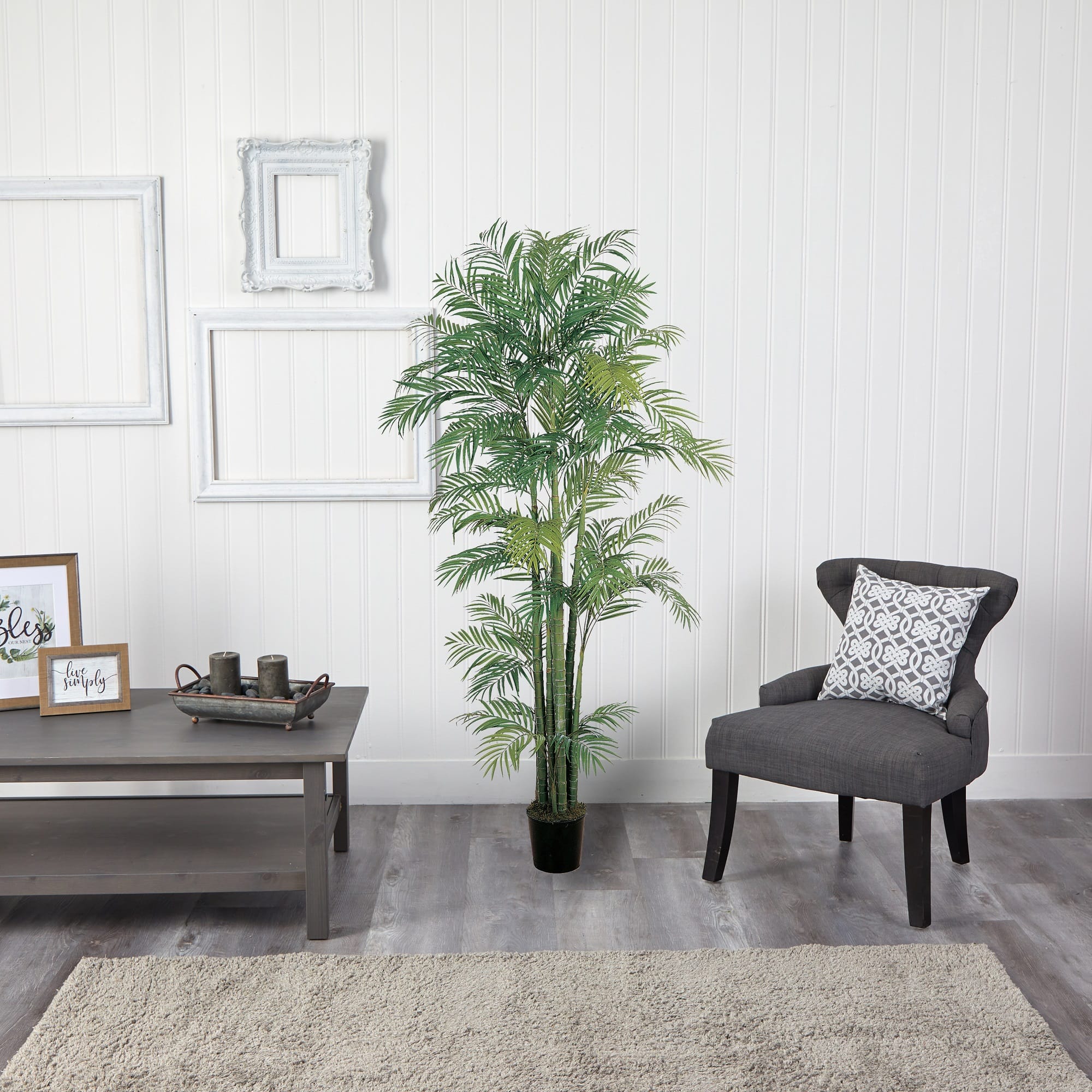 7ft. Potted Areca Silk Palm Tree