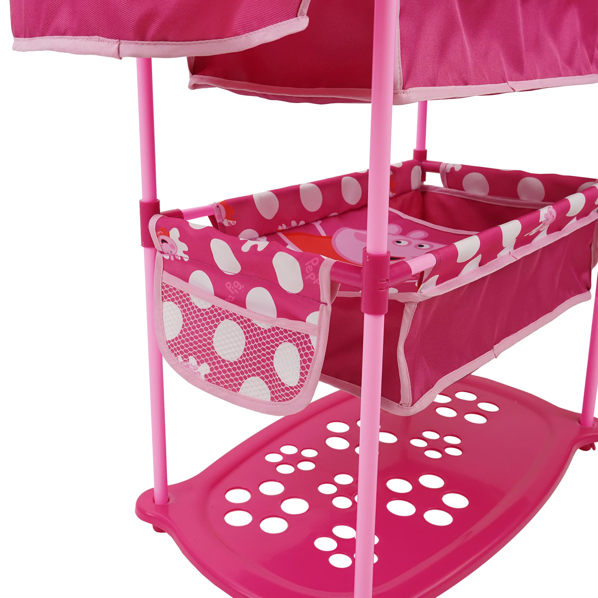 509 Crew Peppa Pig™ Pink and White Dots Doll Twin Care Station