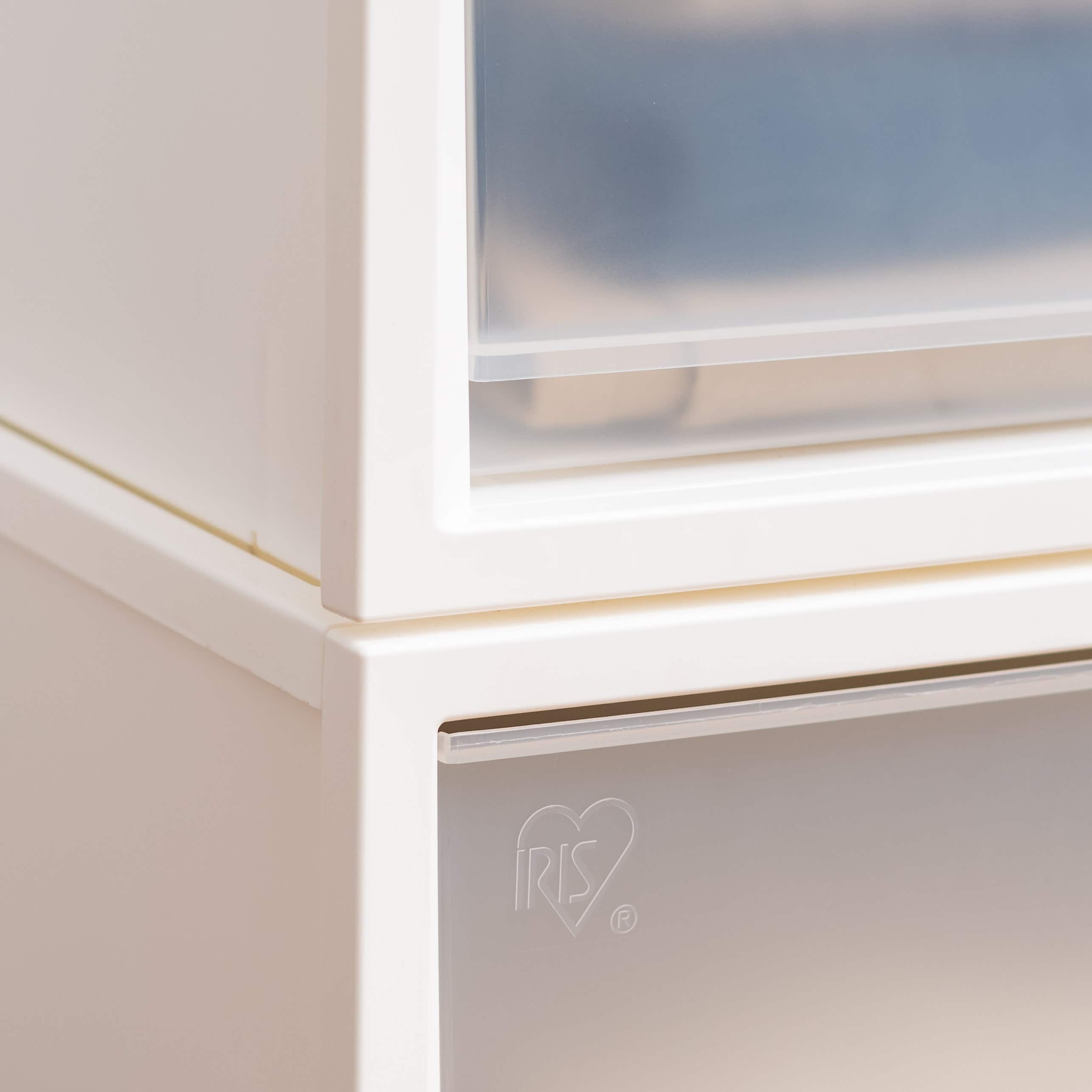 Iris® White Deep Box Chest Drawer, 3 Pack