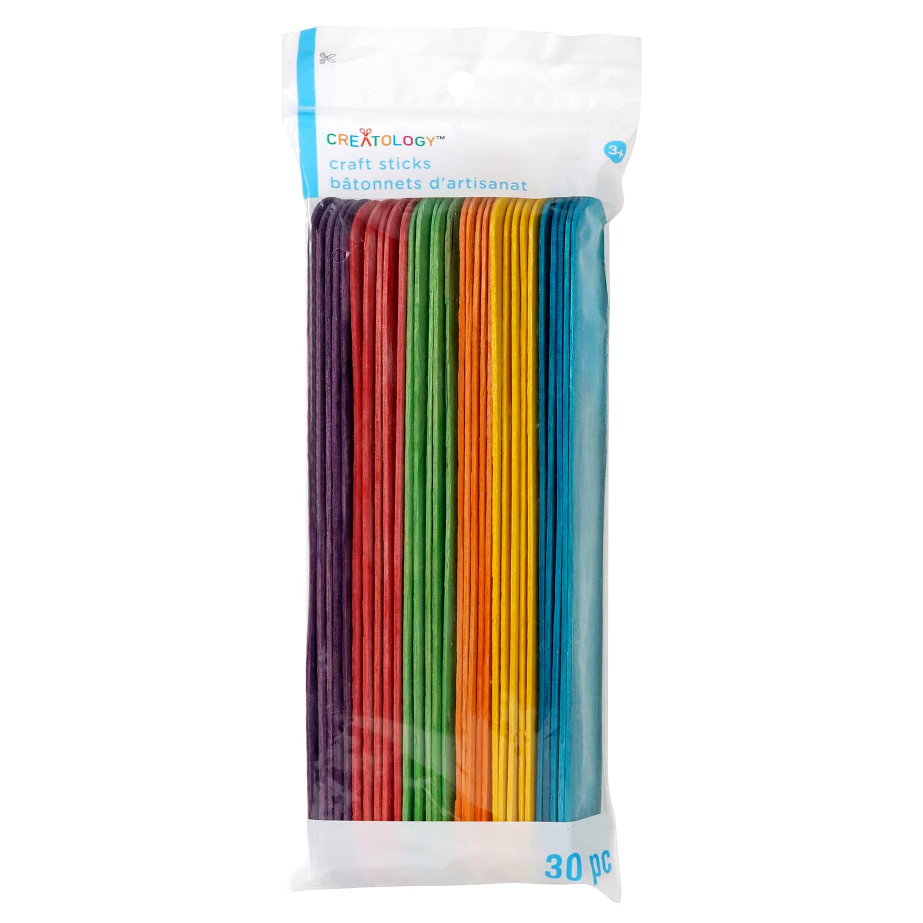 12 Packs: 30 ct. (360 total) Colorful Jumbo Craft Sticks by Creatology™