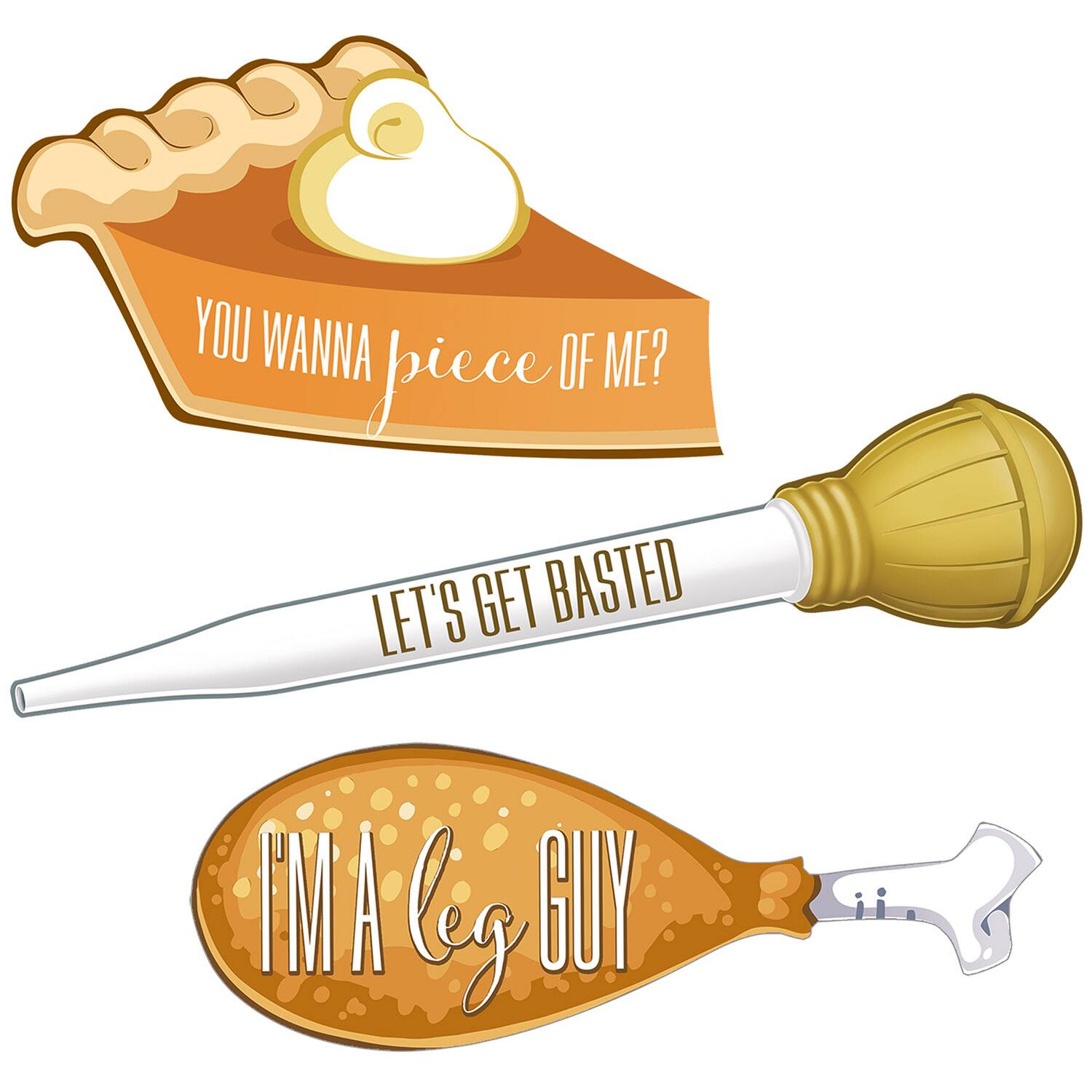 Beistle Friendsgiving Photo Fun Foil Signs, 2 Packs of 7