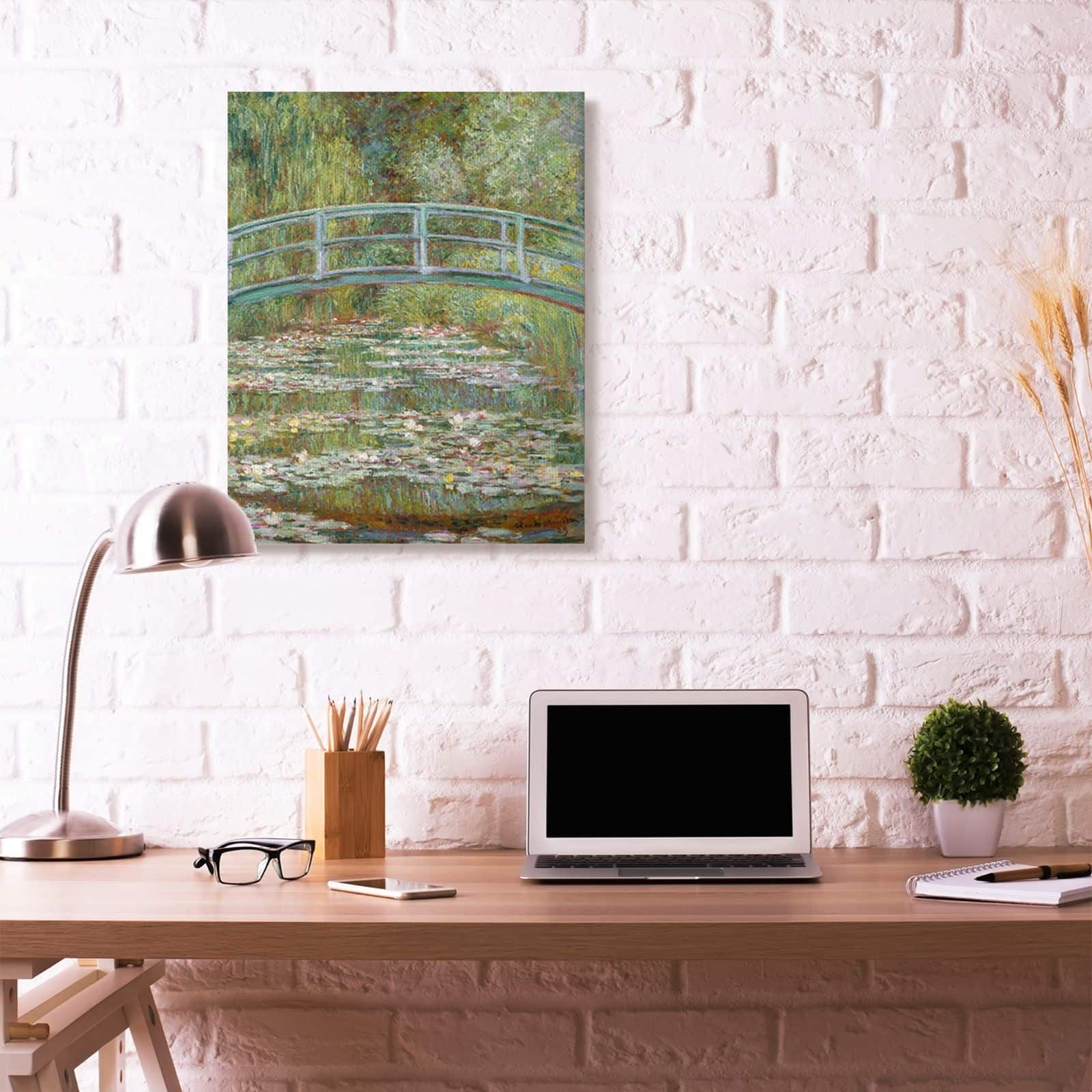 Stupell Industries Bridge Over Lilies Monet Classic Painting