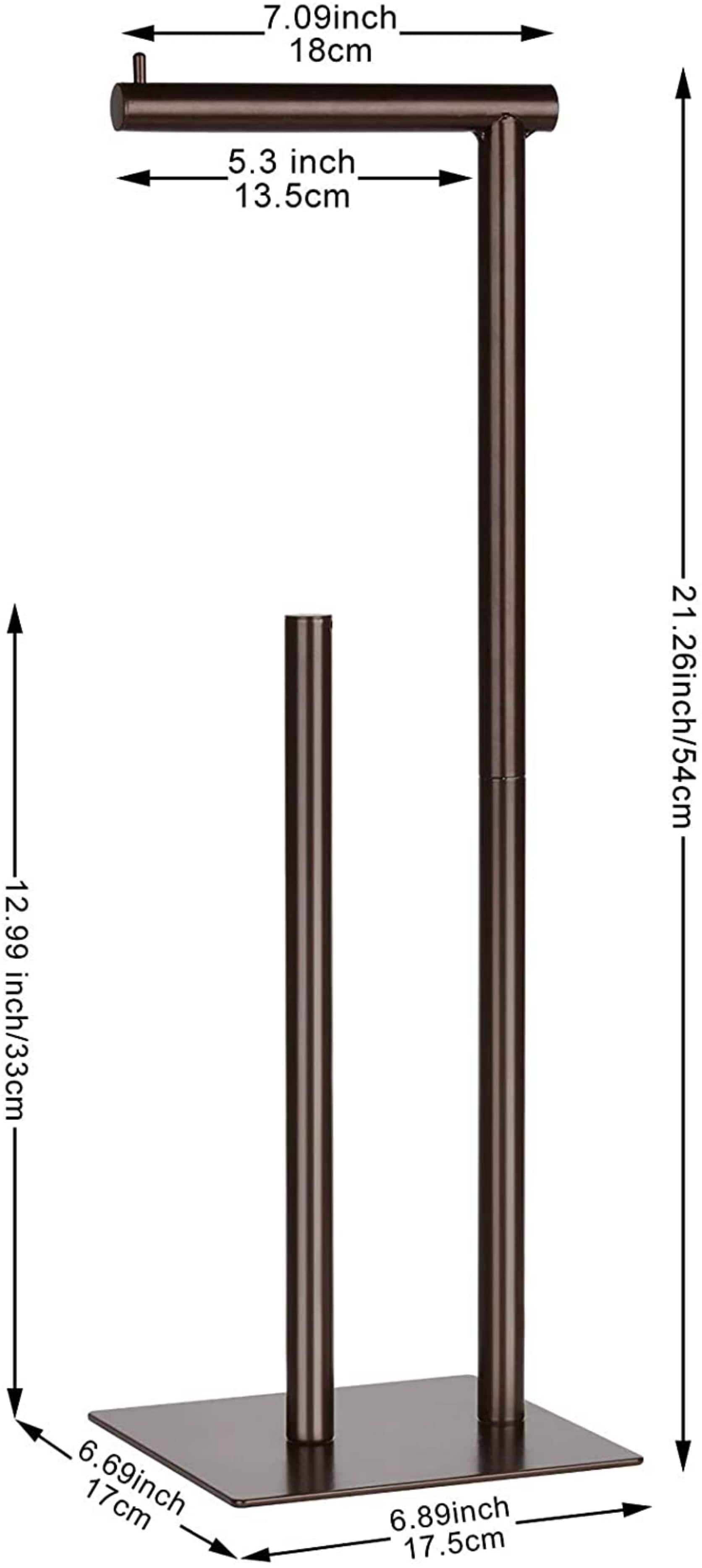 NEX™ 21" Brown Freestanding Industrial Toilet Paper Holder