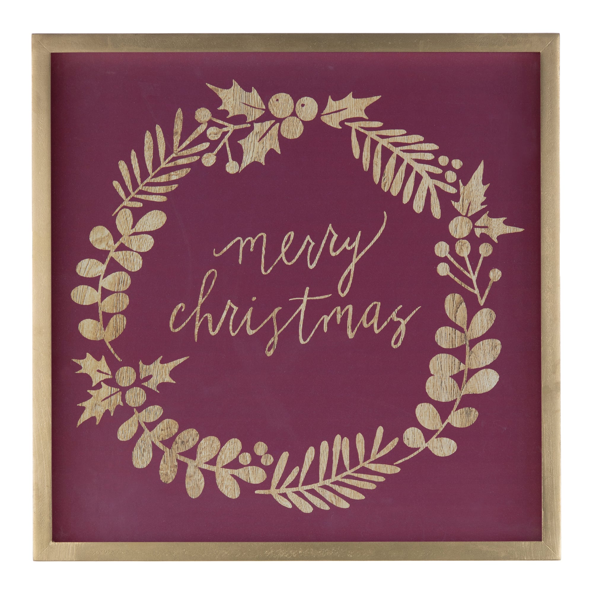 15.75" Burgundy 'Tis the Christmas Season Décor Set