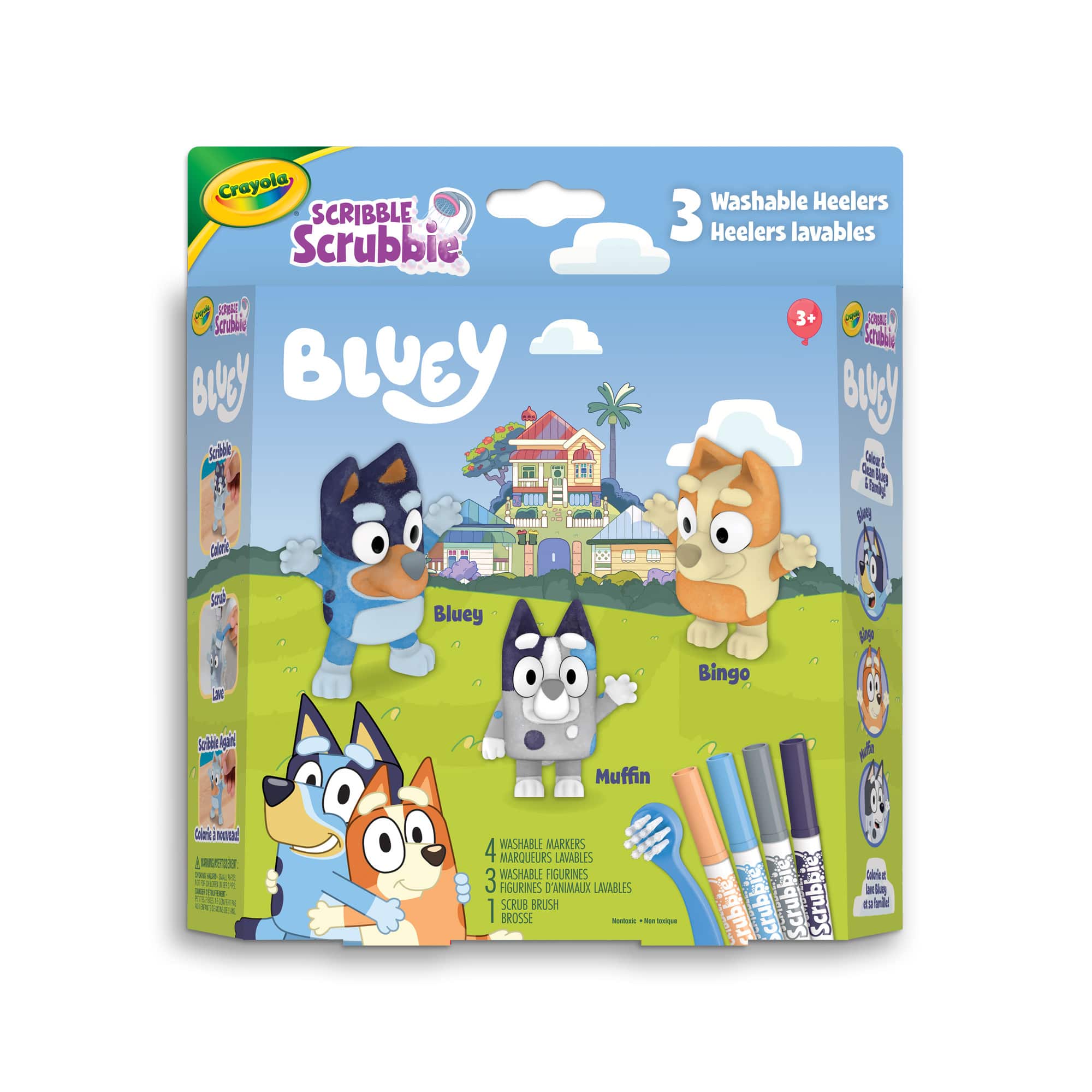 Crayola® Scribble Scrubbie™ Bluey 3-Count Playset