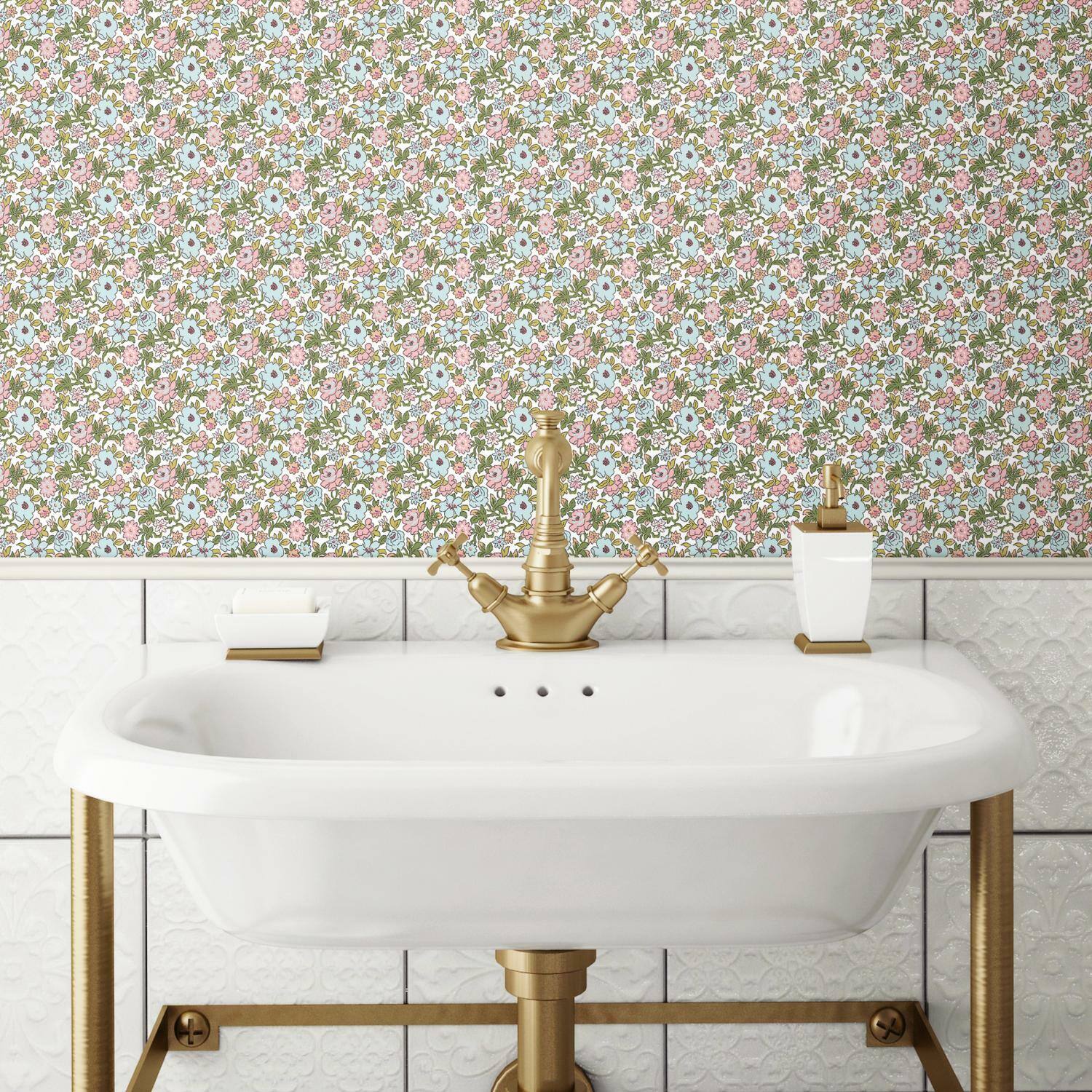 RoomMates Floral Ditzy Vine Peel & Stick Wallpaper