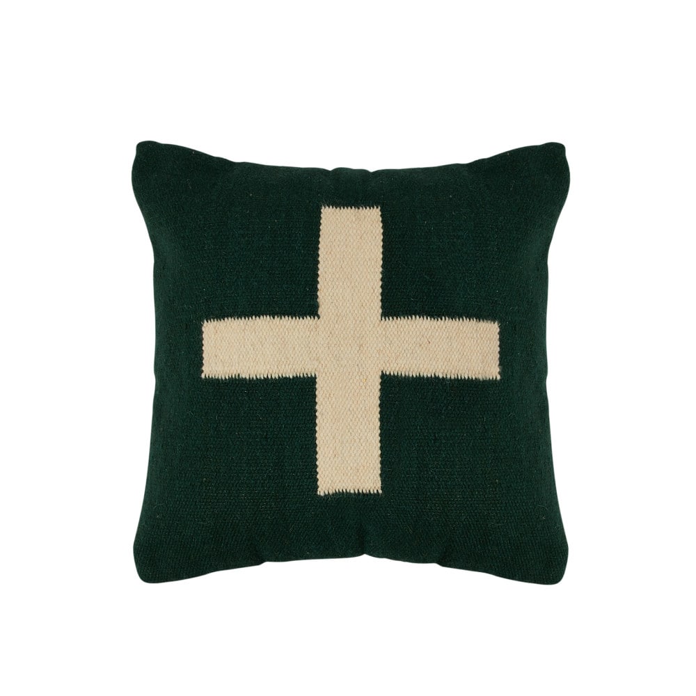 Hello Honey® 20" x 20" Swiss Cross Cotton Wool Throw Pillow