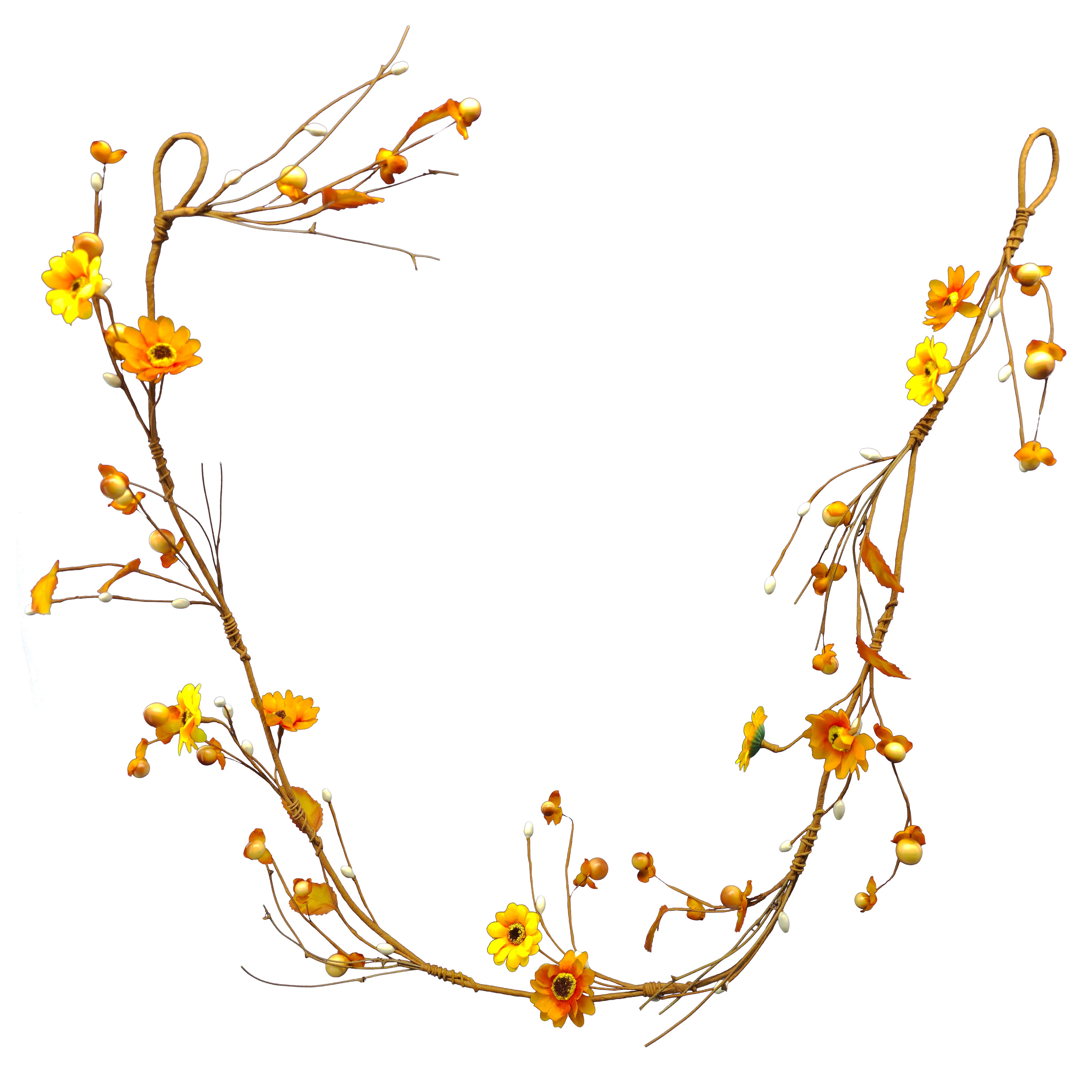5ft. Yellow Daisy & Pips Coiled Garland by Ashland®
