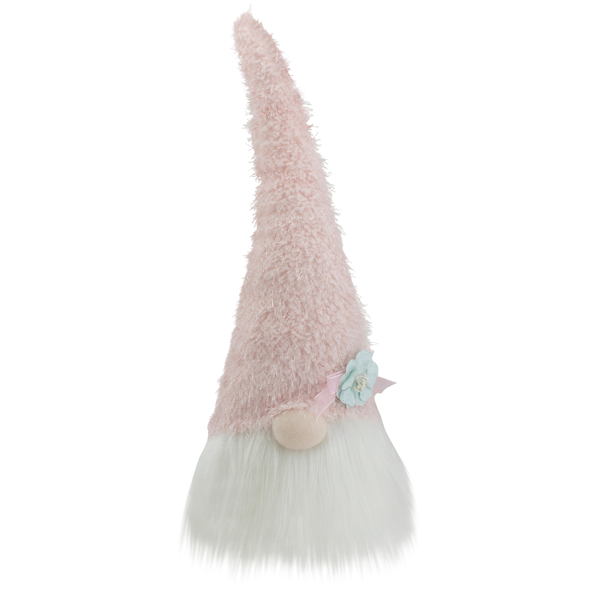 16" Pink & White Easter Gnome Head with Blue Flower By Northlight | 16" x 6" x 6" | Michaels®