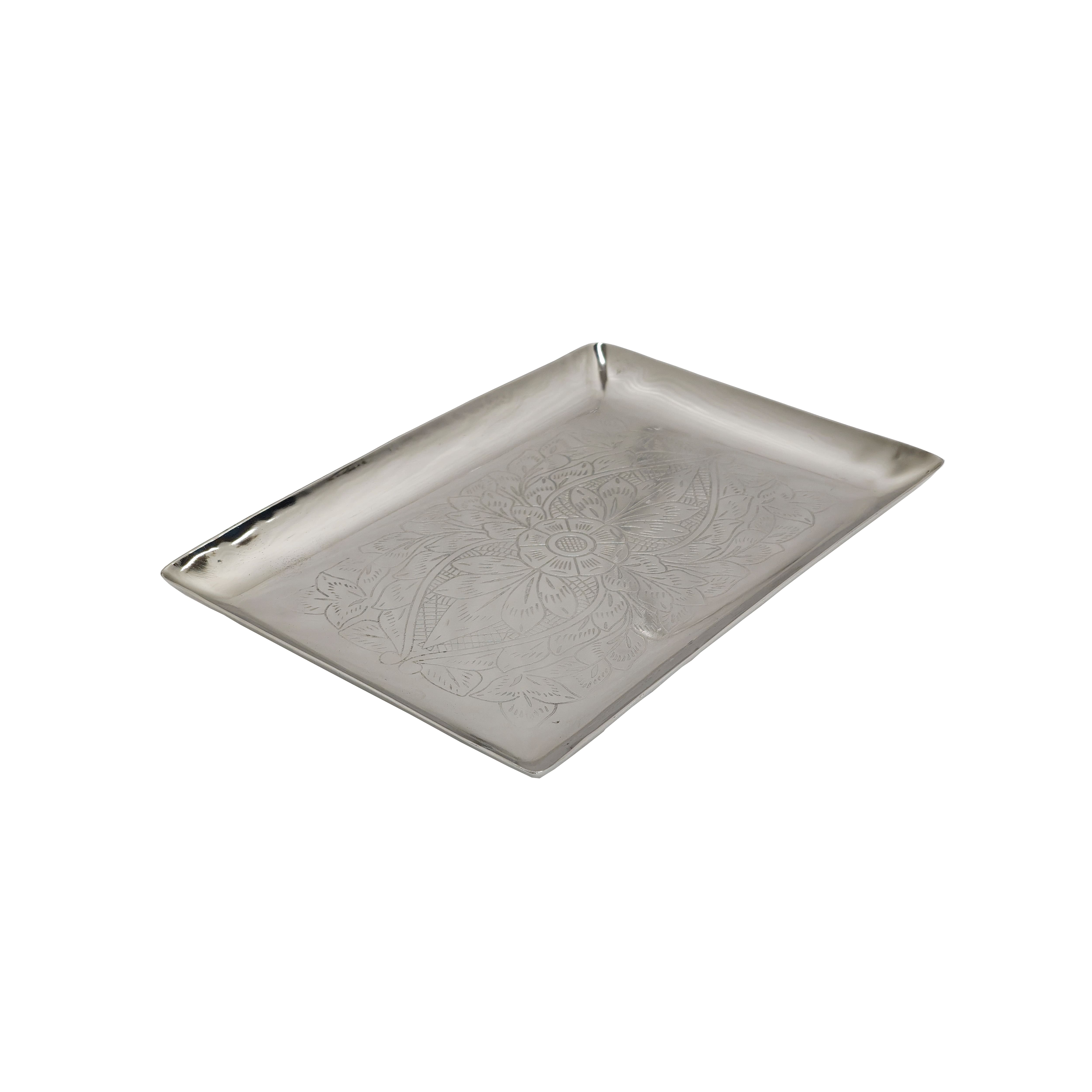 11" x 7" Etched Metal Decorative Tray by Ashland®