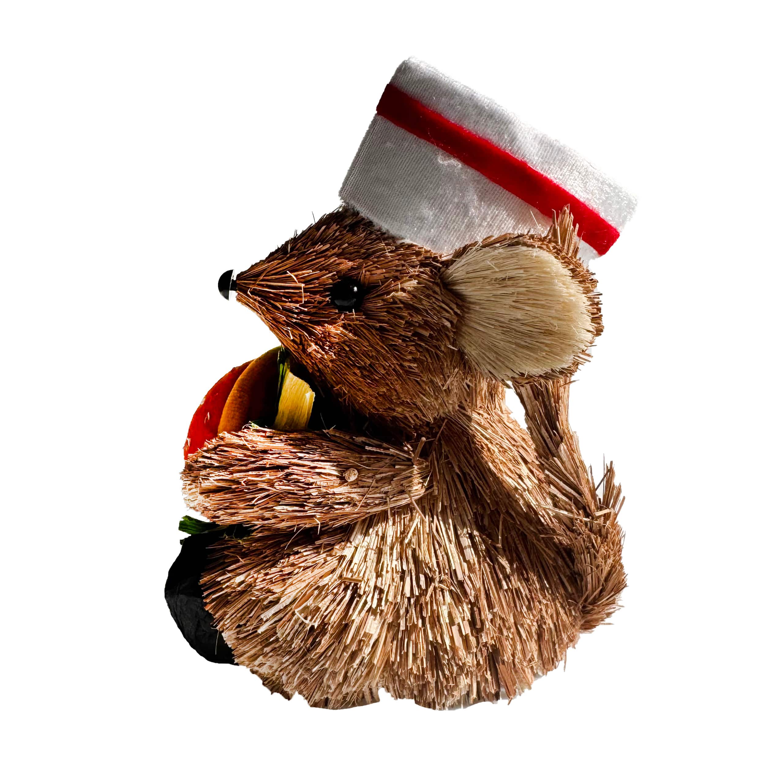 6.75" Sisal Chef Mouse with Hamburger by Ashland®
