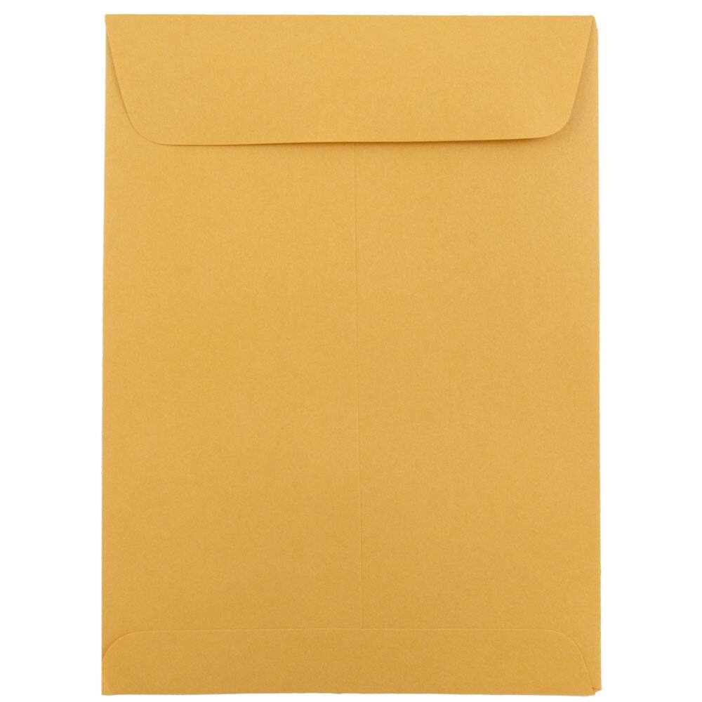 JAM Paper 5.5" x 7.5" Brown Kraft Open End Recycled Catalog Manila Envelopes