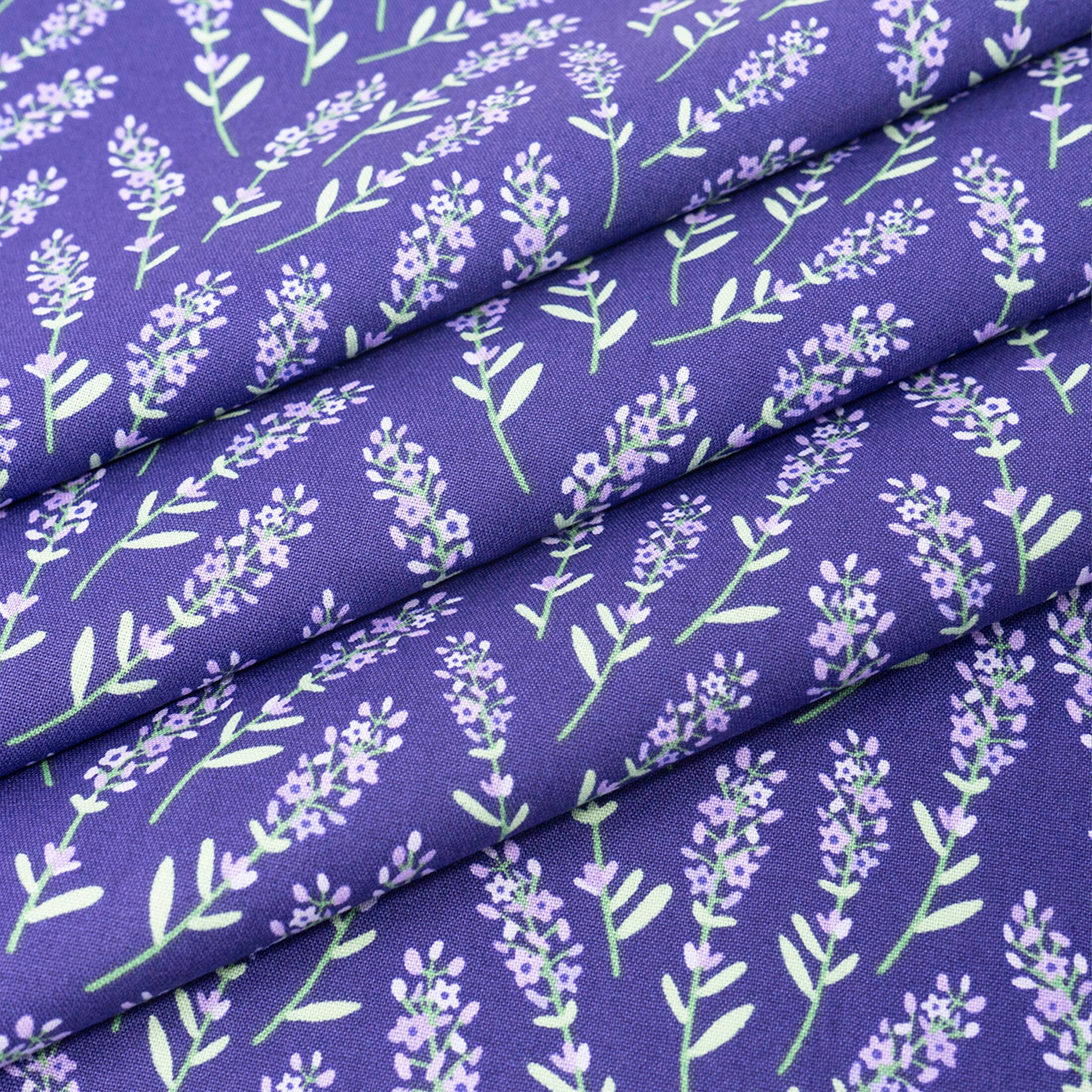 SINGER Lilac Spring Printed Ringspun Cotton Fabric