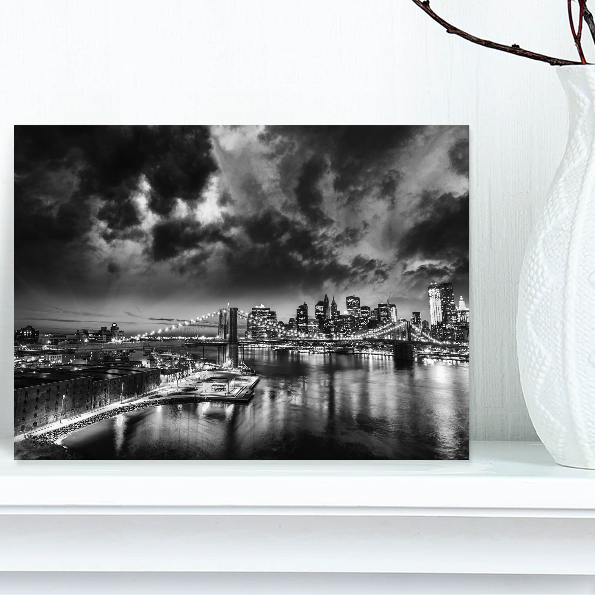 Designart - Amazing Night in New York City - Cityscape Canvas Print