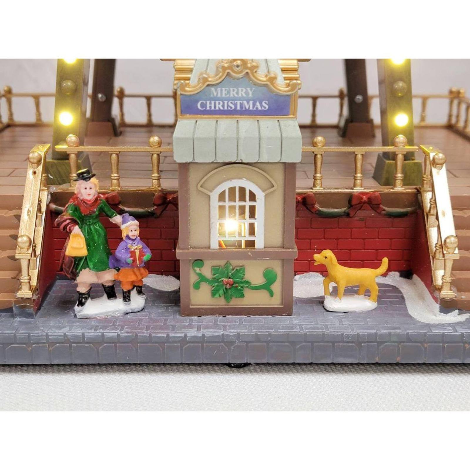Wizardi 13" Lighted Musical Christmas Ferris Wheel with Motion