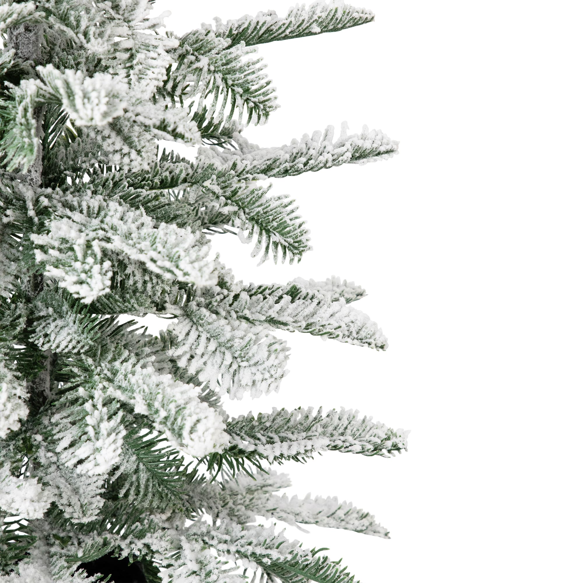 Northlight 28" Unlit Flocked Pine Potted Artificial Christmas Tree