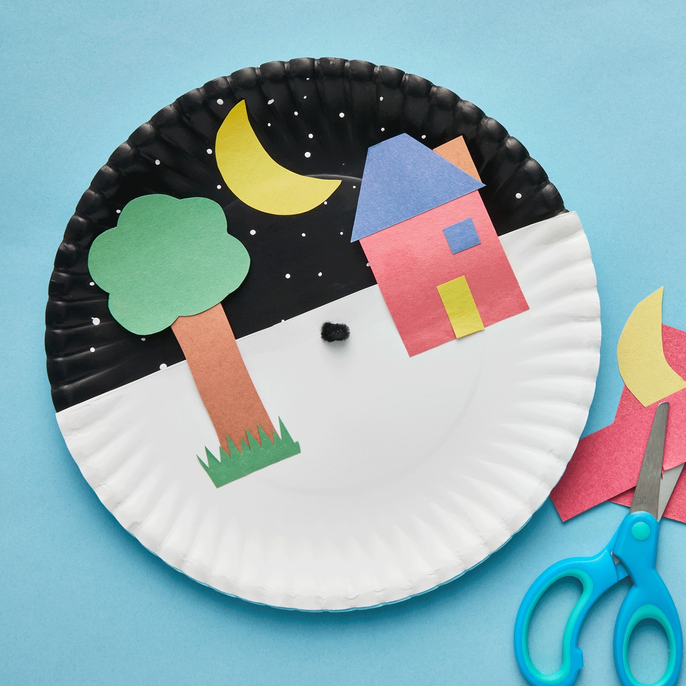 Paper Plate Day/Night Scene | Projects | Michaels