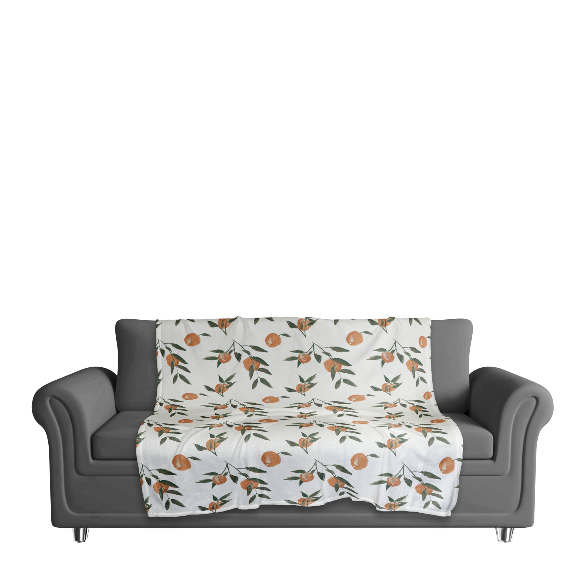 Peachy Pattern 50" x 60" Coral Fleece Blanket