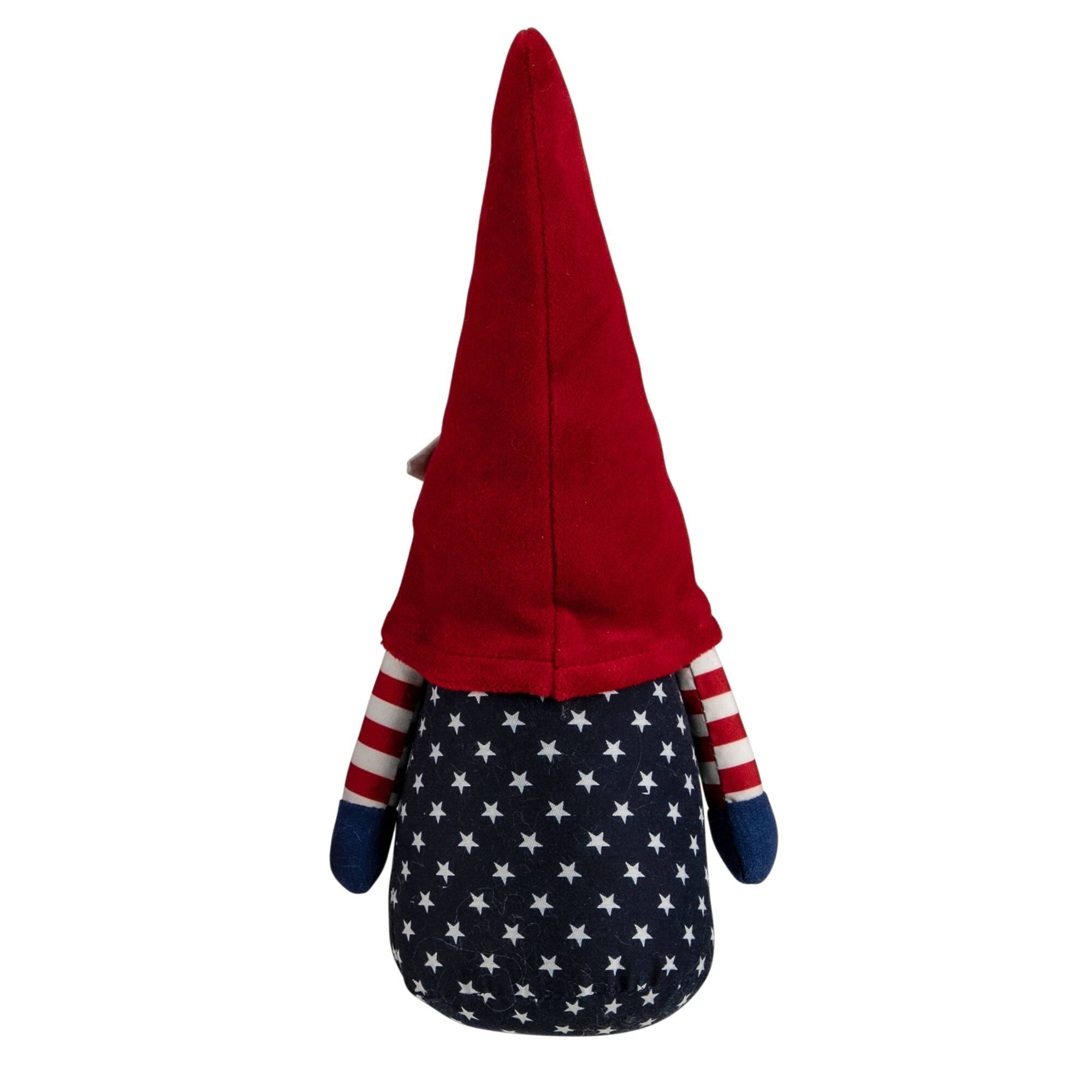 10.5" Americana Boy 4th of July Patriotic Gnome