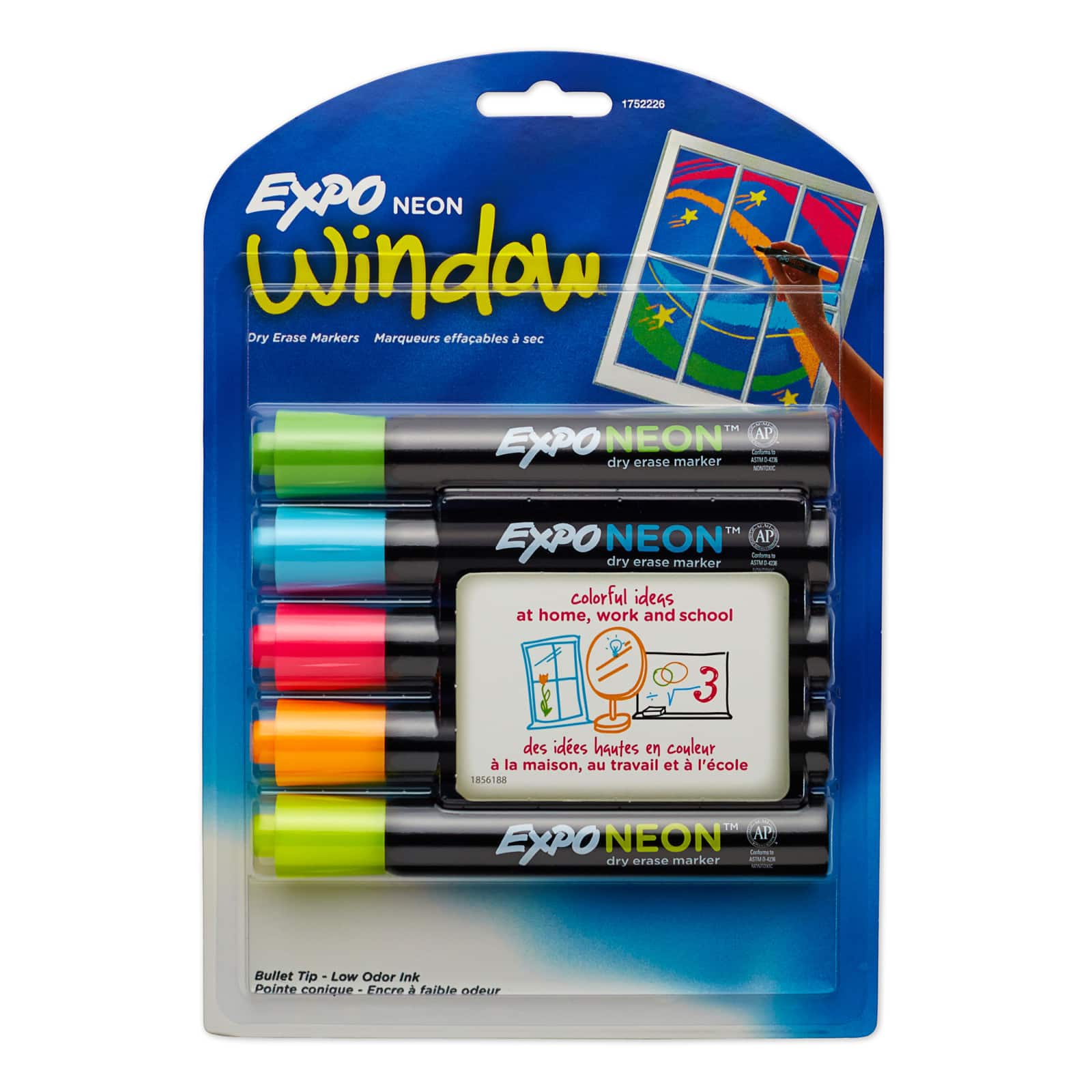 EXPO® Neon Bullet Tip Dry Erase Markers, 2 Packs of 5