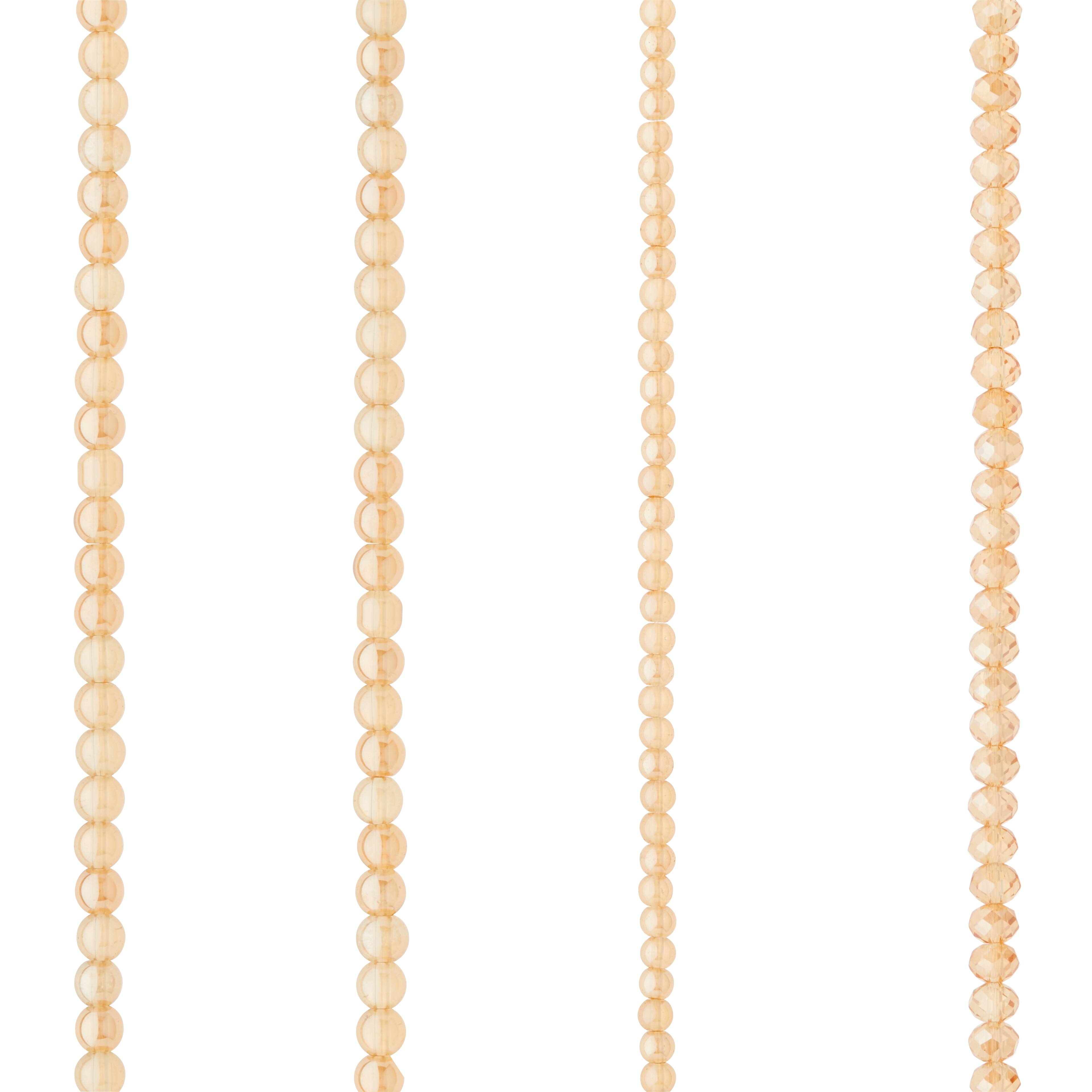 Amber Glass Mixed Beads by Bead Landing™