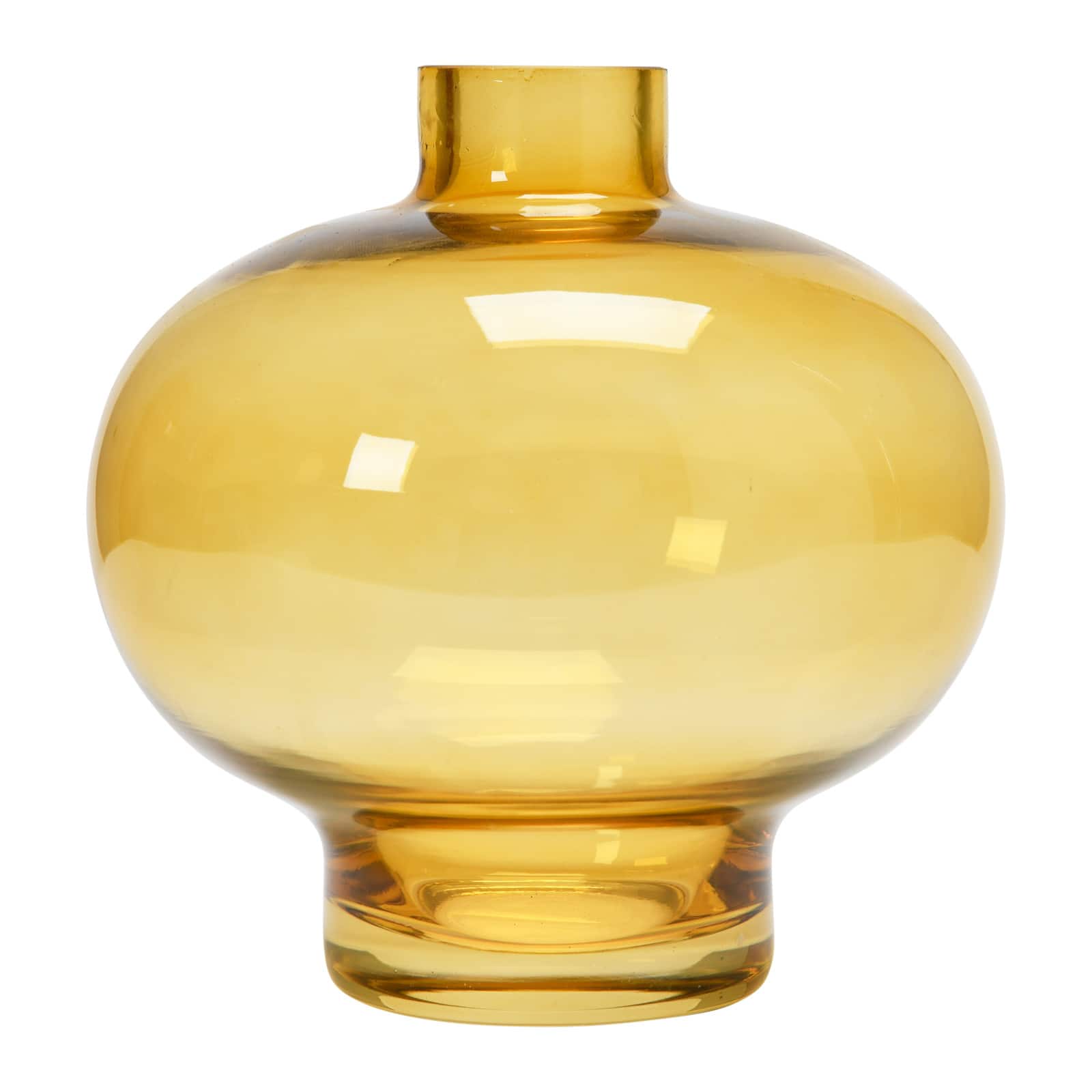 Hello Honey® 6" Yellow Glass Vase